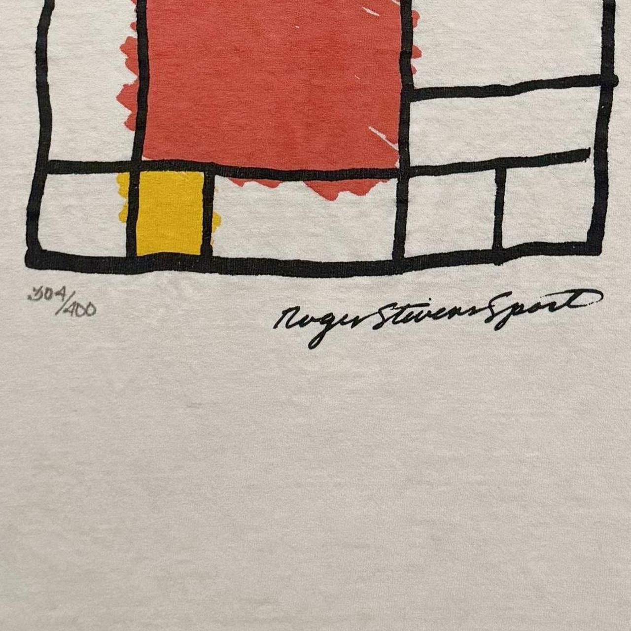 Vintage Vintage 90s Mondrian Style Modern Art Tee XL Size US XL / EU 56 / 4 - 4 Thumbnail