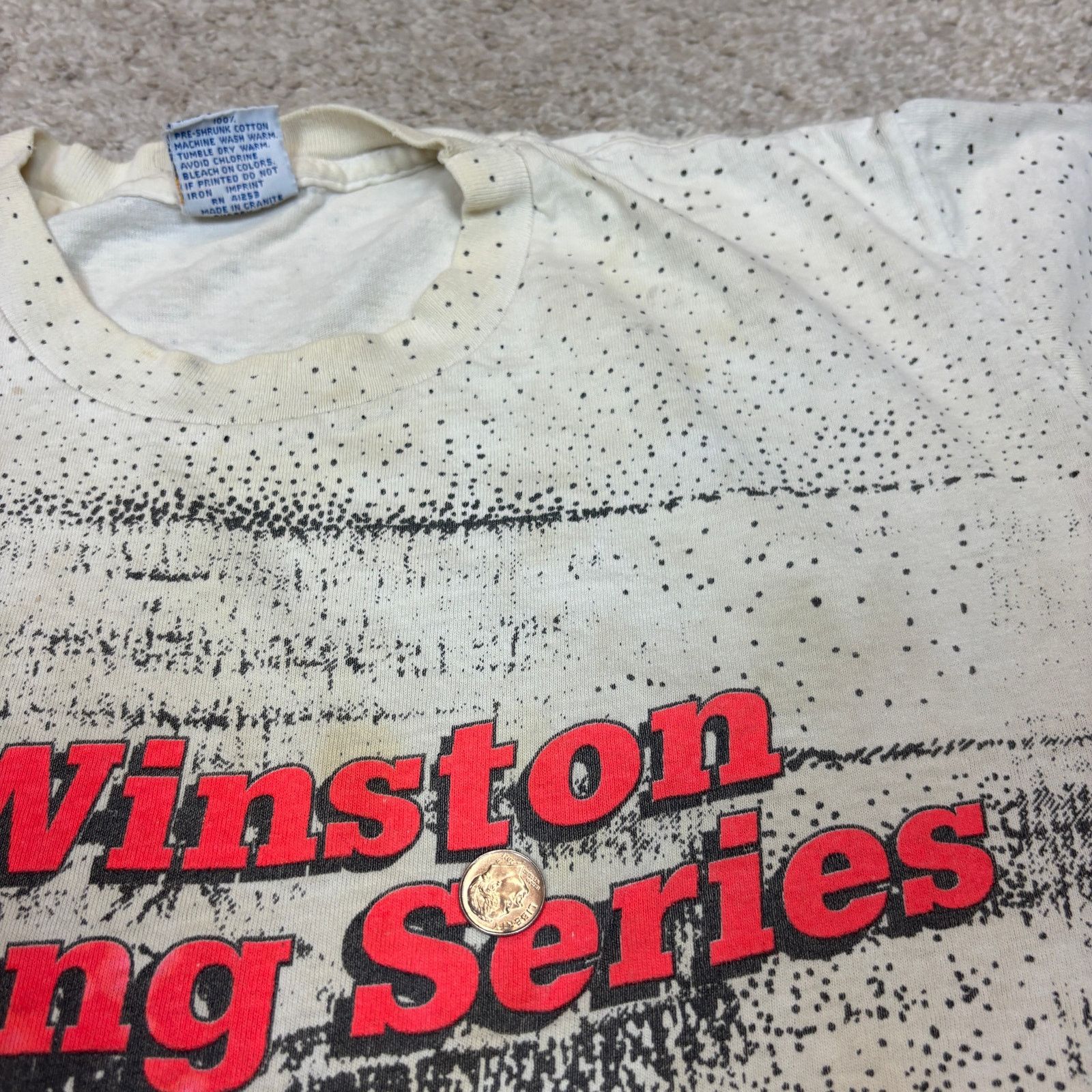 NASCAR × Vintage Vintage 90s Winston Racing Series Nascar AOP T Shirt Large Size US L / EU 52-54 / 3 - 10 Thumbnail