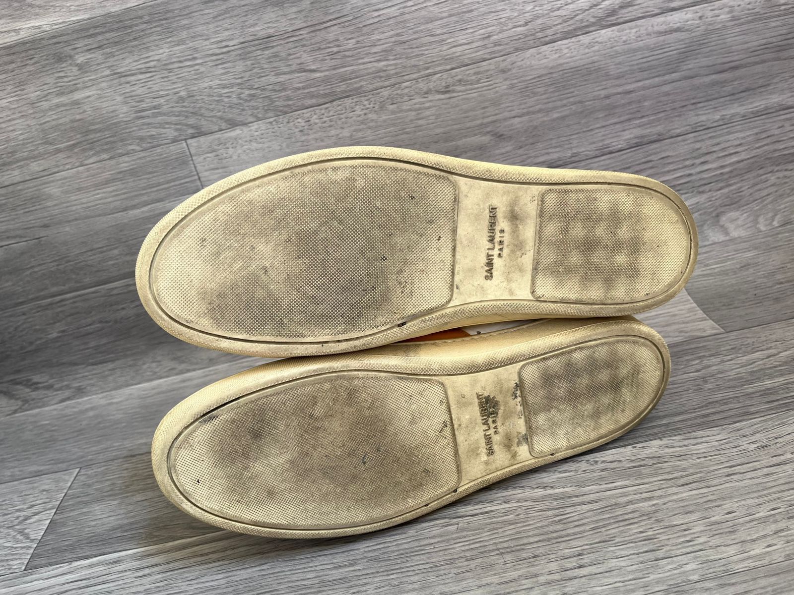 Saint Laurent Paris Saint Laurent SL/02H White Leather Hi-Top Sneakers Sz 43 Size US 10 / EU 43 - 6 Thumbnail