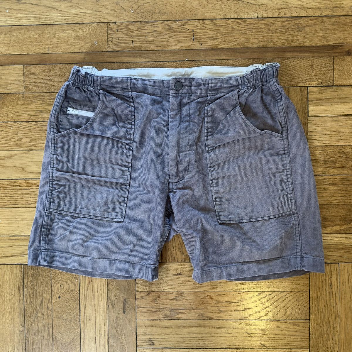 Engineered Garments New York Fatigue Blue Denim offers Cargo Shorts Size Small