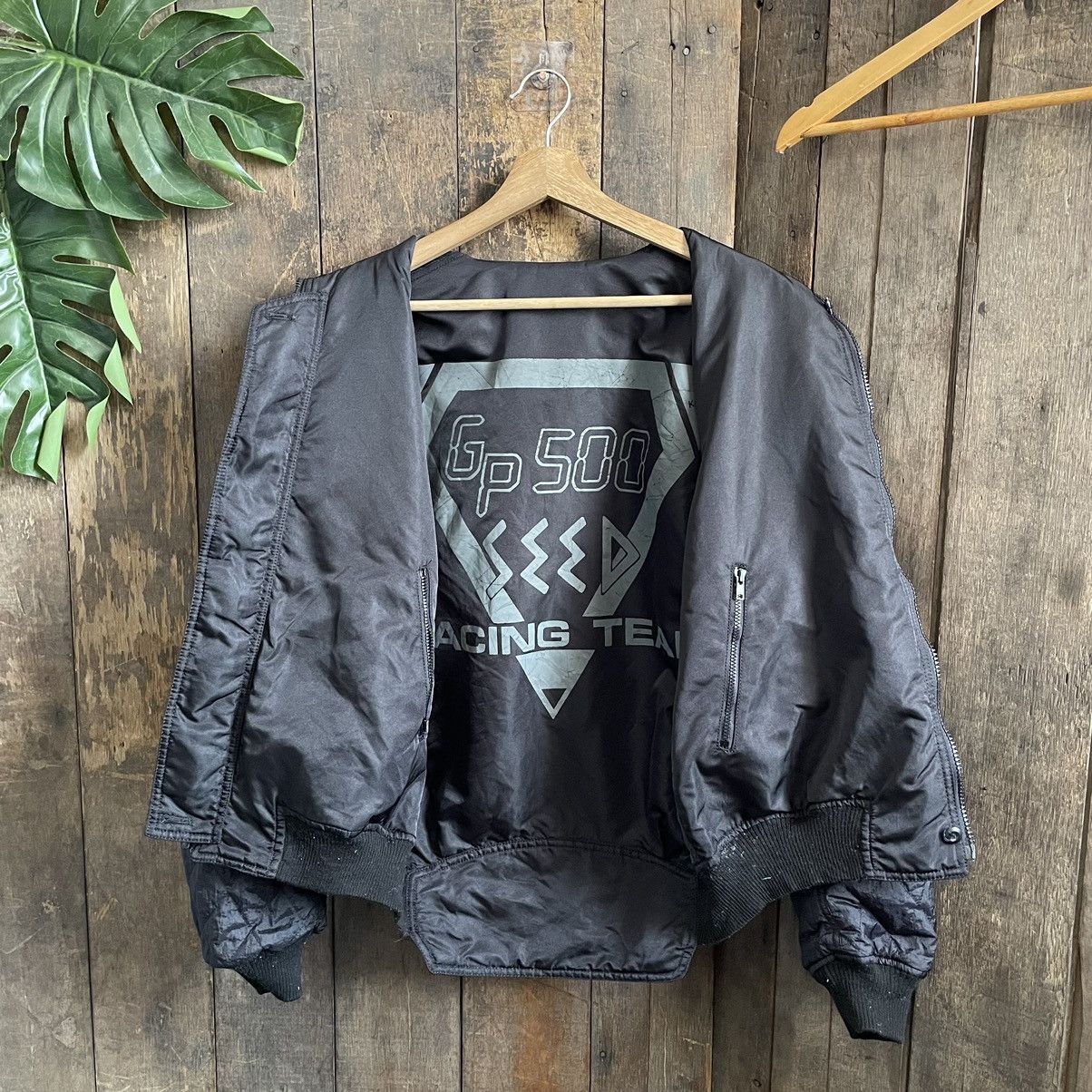 Vintage Vintage GP500 SEED Racing Team Reversible Bomber Jacket Size US L / EU 52-54 / 3 - 2 Thumbnail
