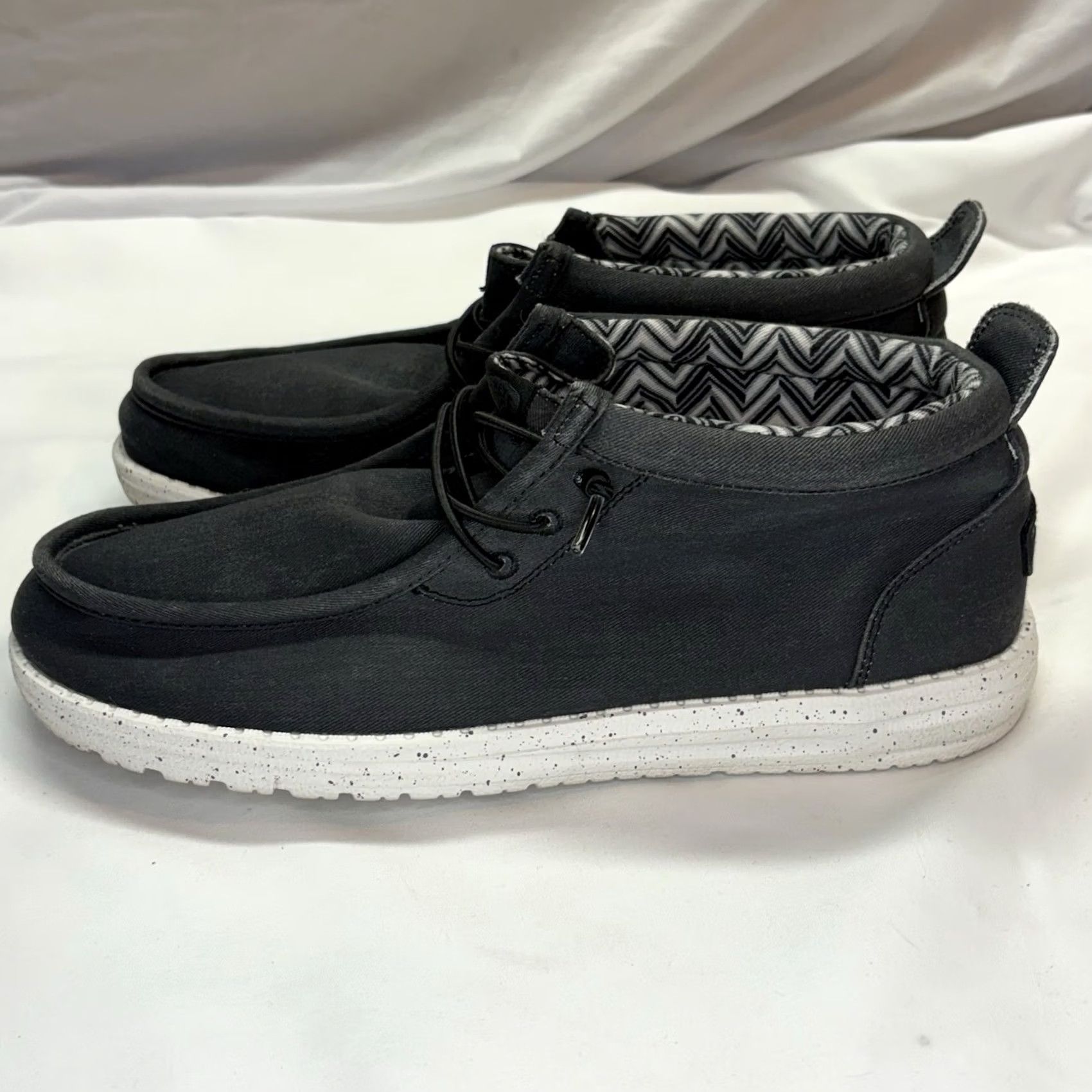 Vintage Hey Dude Wally Mid Canvas Shoes Mens Size 9 Gray Slip-On Casual Lightweight Size US 9 / EU 42 - 3 Thumbnail