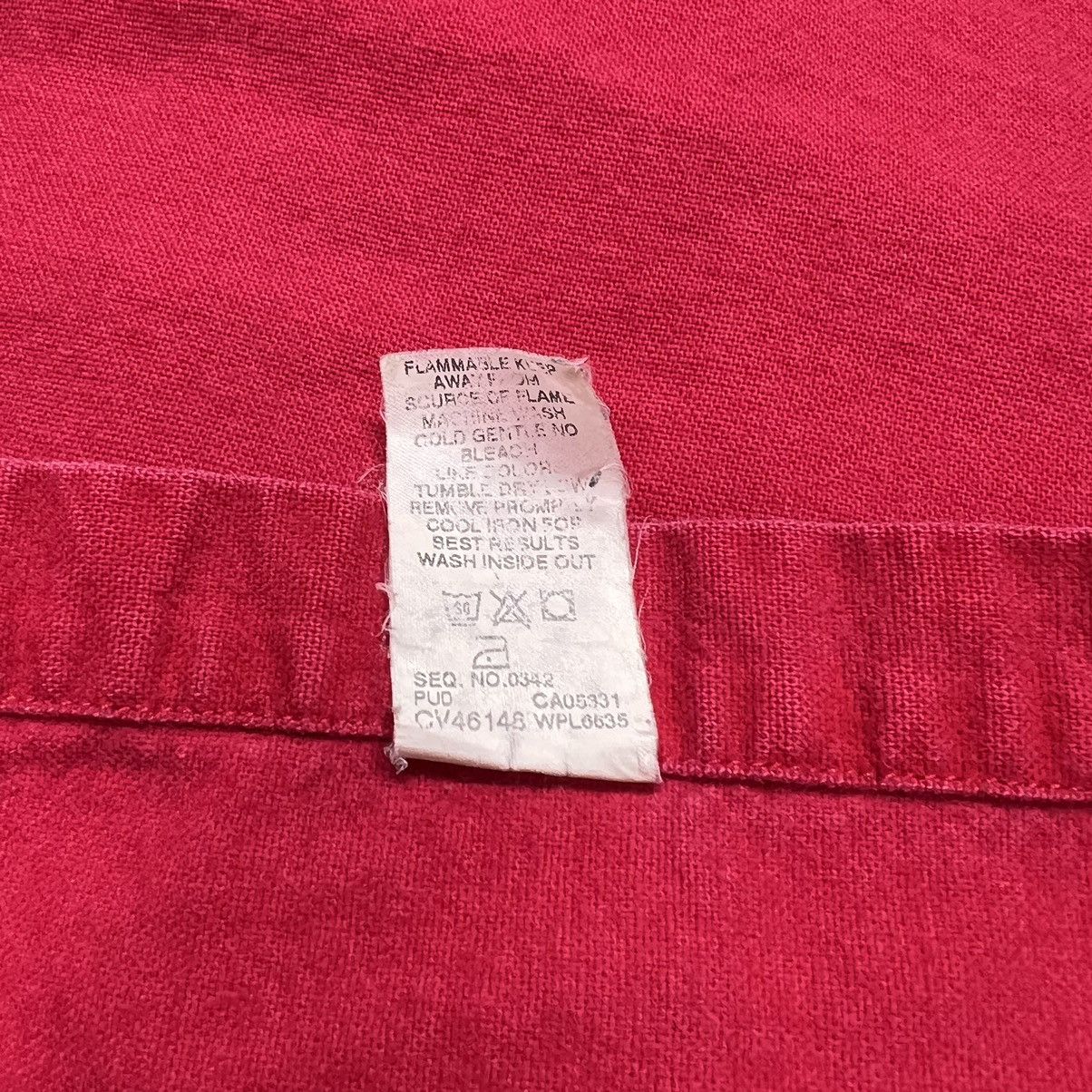 Vintage × Woolrich Woolen Mills VTG Woolrich Chamois Flannel Shirt Red Button Long Sleeve Size US XXL / EU 58 / 5 - 7 Thumbnail
