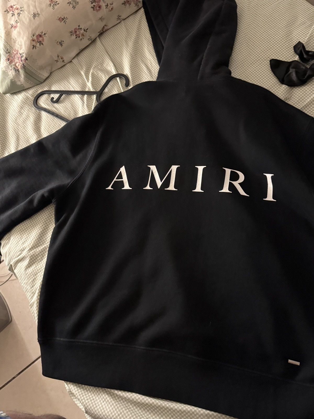 Amiri Amiri Logo print cotton hoodie medium Size US M / EU 48-50 / 2 - 6 Thumbnail