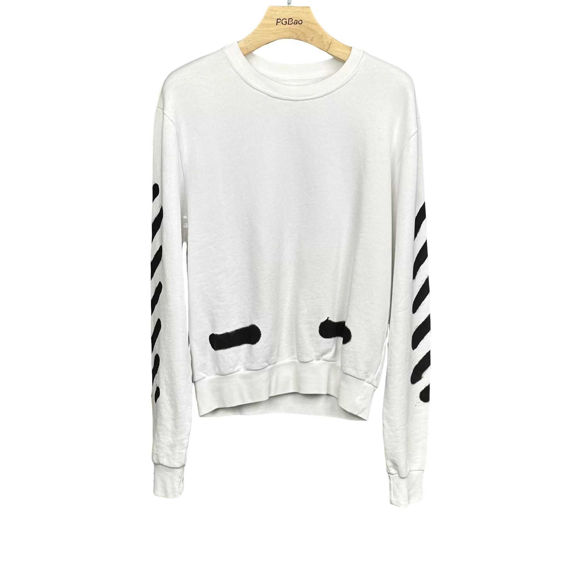 Off-White Off-White Spray Stripe Crewneck Sweatshirt Size S Size US S / EU 44-46 / 1 - 1 Thumbnail