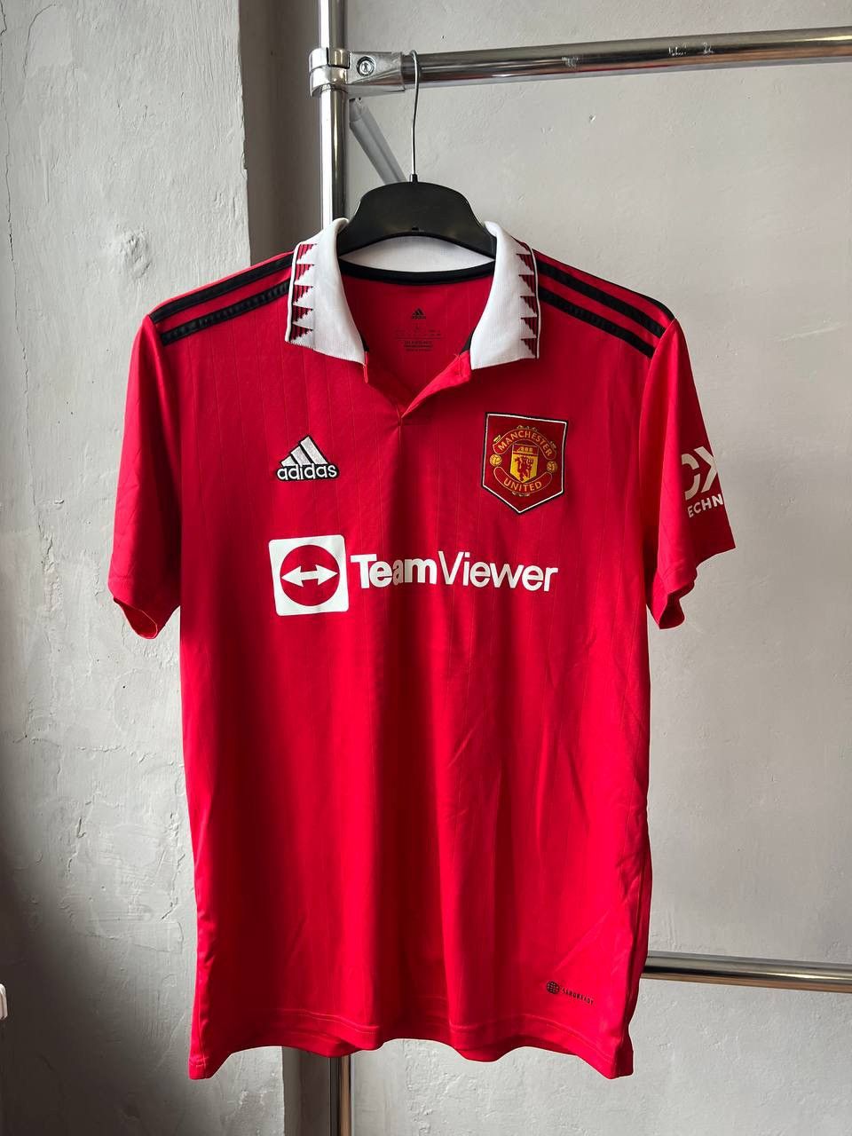 Adidas 2022/23 MANCHESTER UNITED HOME SOCCER JERSEY FOOTBALL SHIRT Size US L / EU 52-54 / 3 - 2 Thumbnail