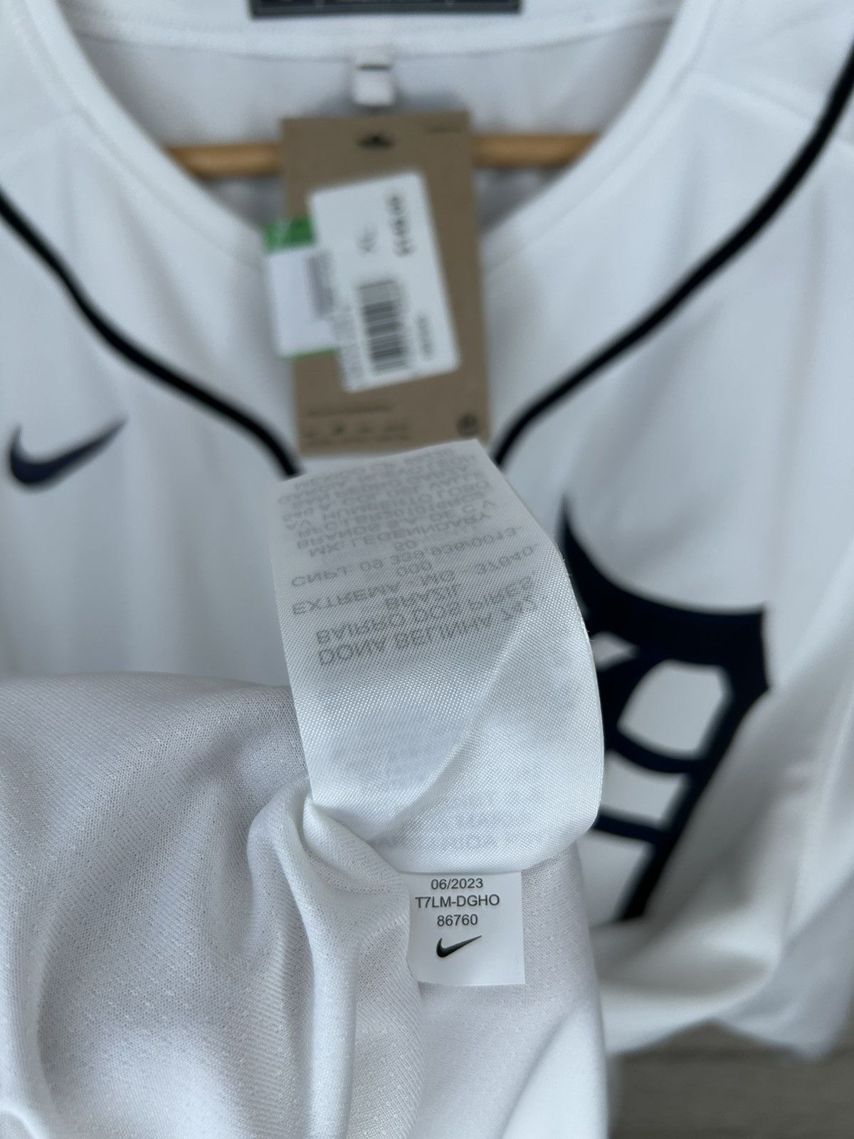 Nike Nike Detroit Tigers White MLB Baseball Jersey Size US XL / EU 56 / 4 - 11 Thumbnail