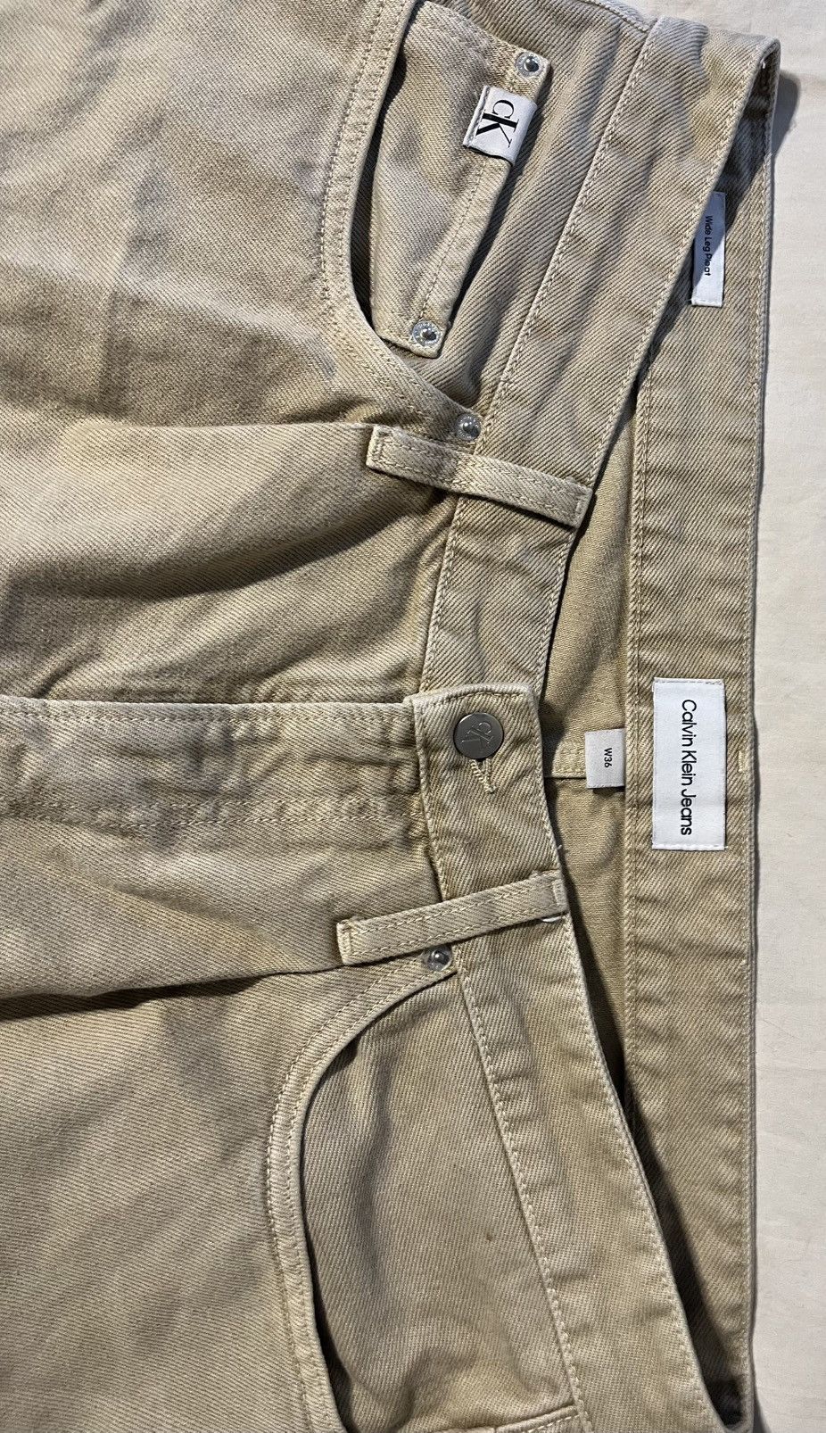 Calvin Klein Beige Clavin Klein Jeans Size US 36 / EU 52 - 6 Thumbnail