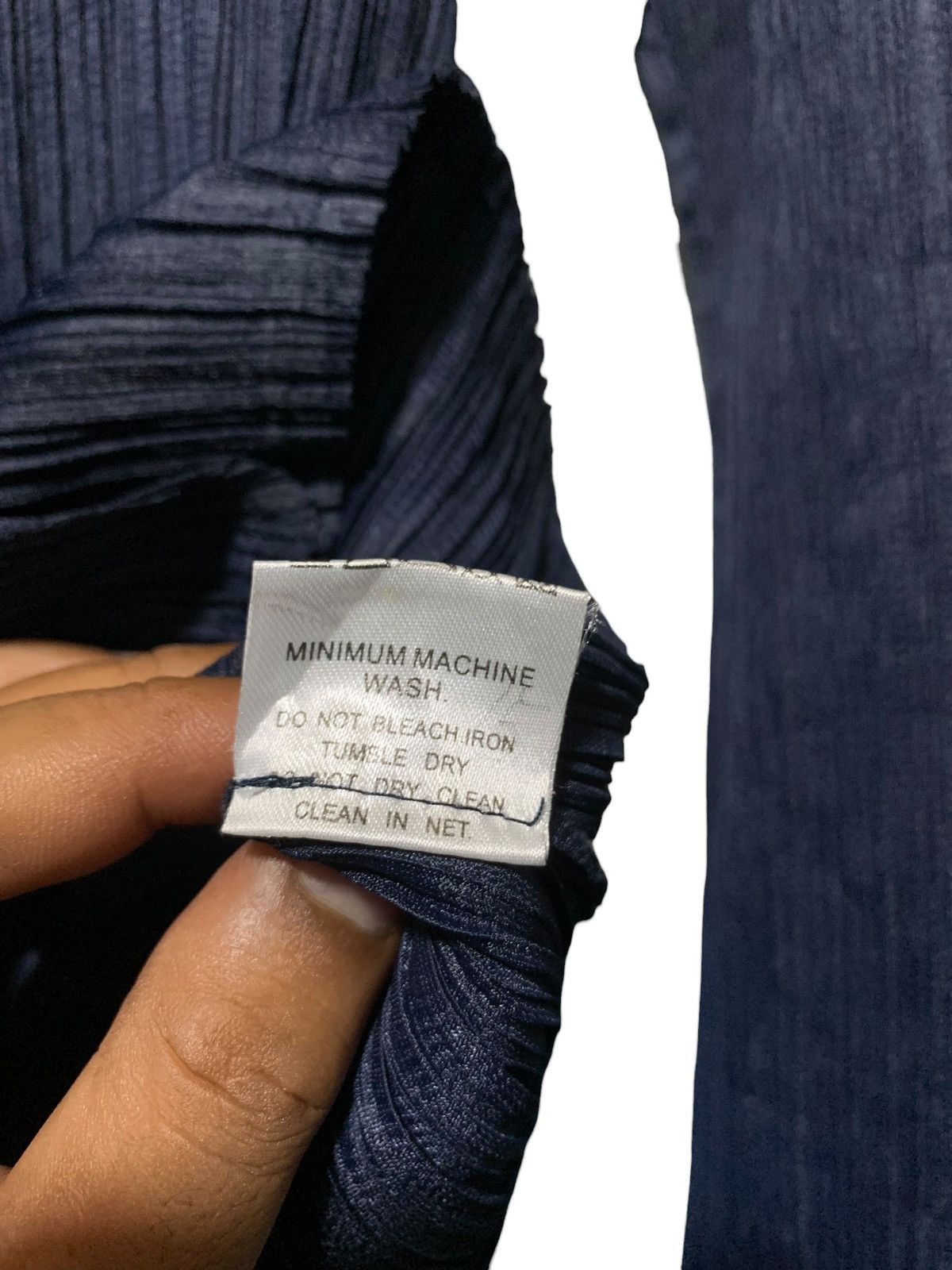 Issey Miyake double layer shawl collar cardigan pleats
