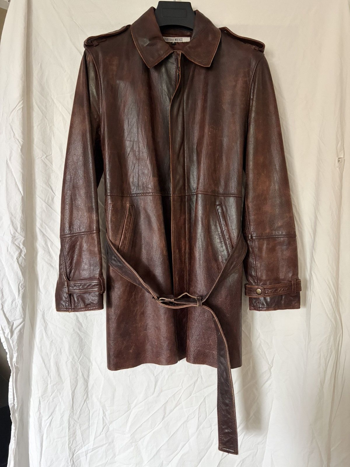Dirk Bikkembergs Dirk Bikkembergs Leather Coat Archival Size US S / EU 44-46 / 1 - 1 Thumbnail