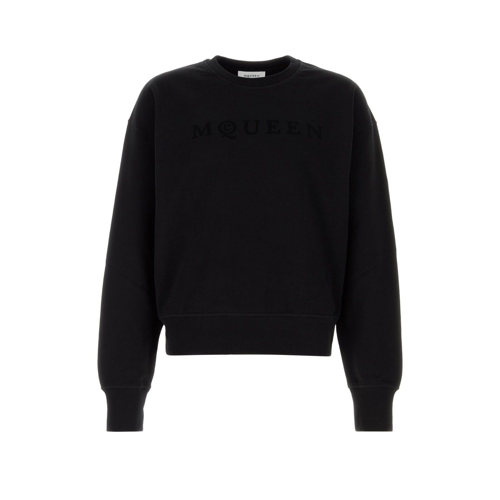 Alexander McQueen ALEXANDER MCQUEEN Black Cotton Sweatshirt New & Authentic (M Size US XL / EU 56 / 4 - 1 Thumbnail