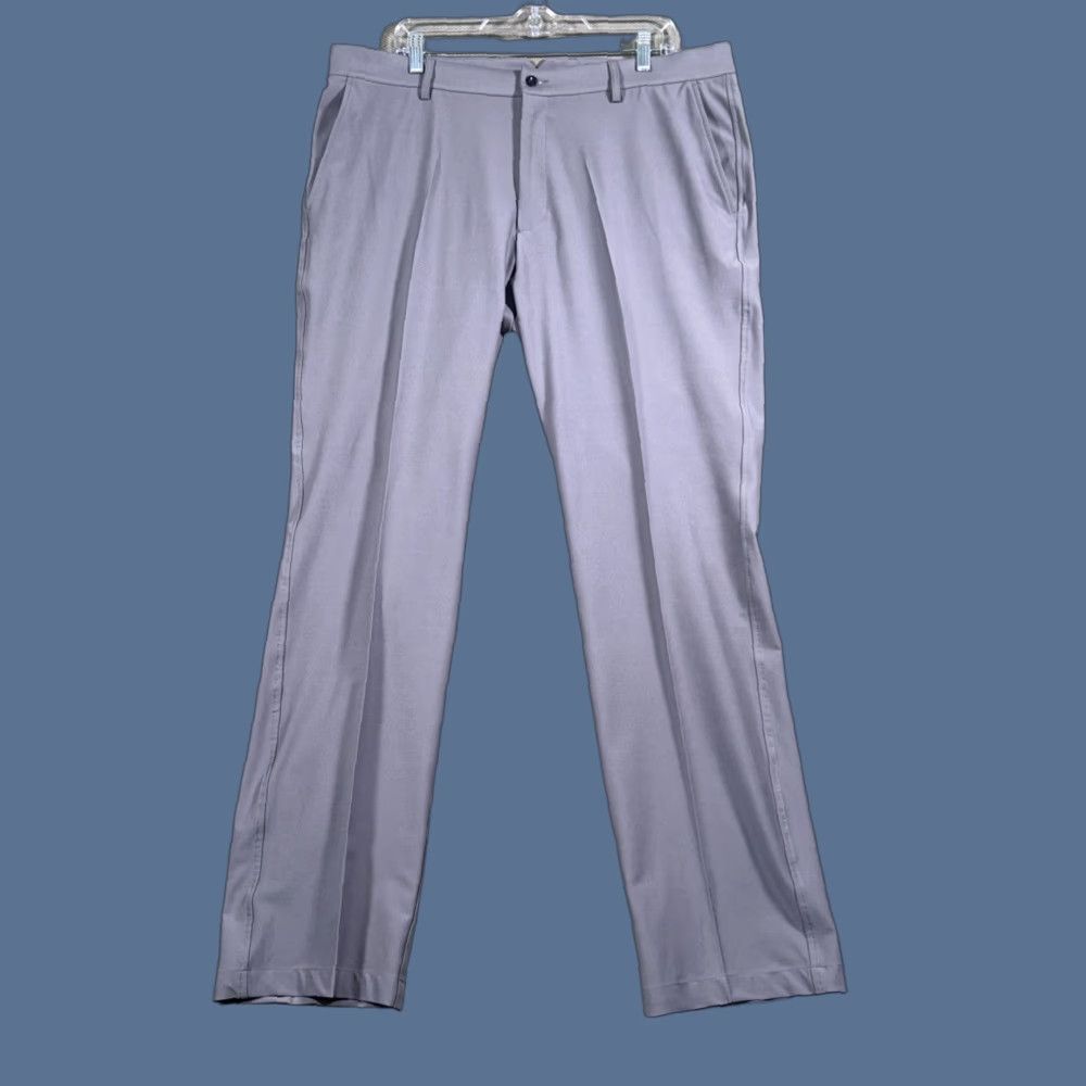 Vintage Dunning Golf Pants Mens 38 X 34 Gray Performance Stretch Straight Pants Shirt? Size US 38 / EU 54 - 1 Thumbnail