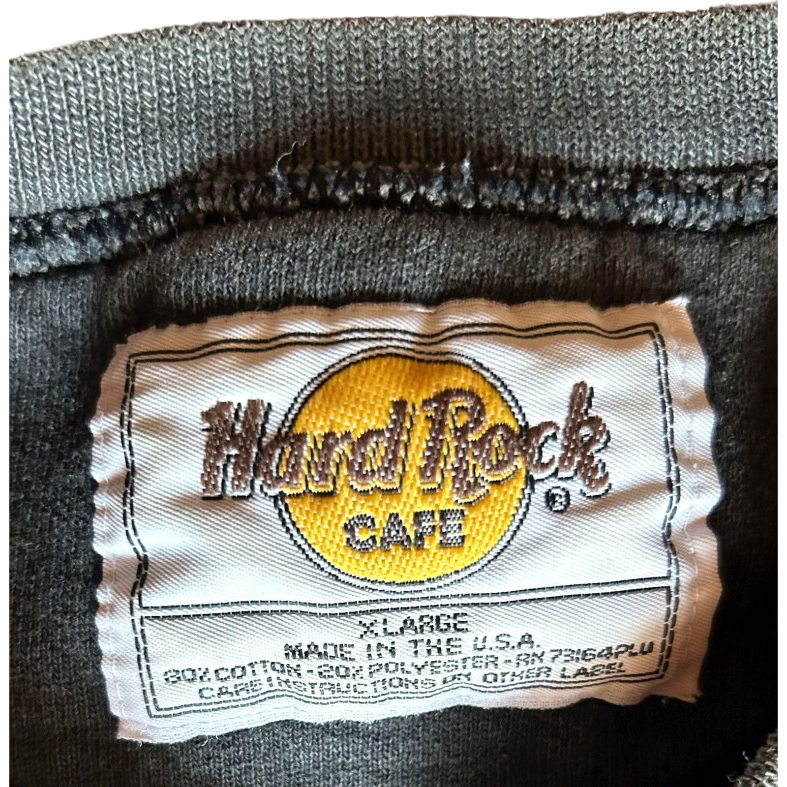 Hard Rock Cafe VINTAGE Hard Rock Cafe Washington DC XL Men's Embroidered Crewneck Pullover Sweater Size US XL / EU 56 / 4 - 5 Thumbnail