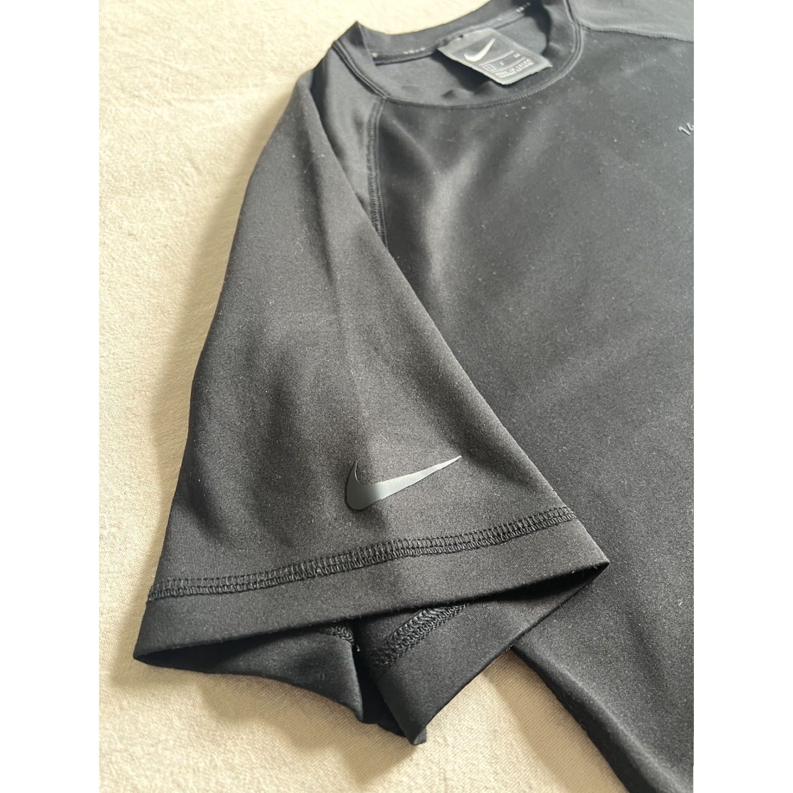 Nike NIKE Sportswear T-Shirt S Mens Oversize All Black Graphic Print 14.09.11.05 Size US S / EU 44-46 / 1 - 7 Thumbnail