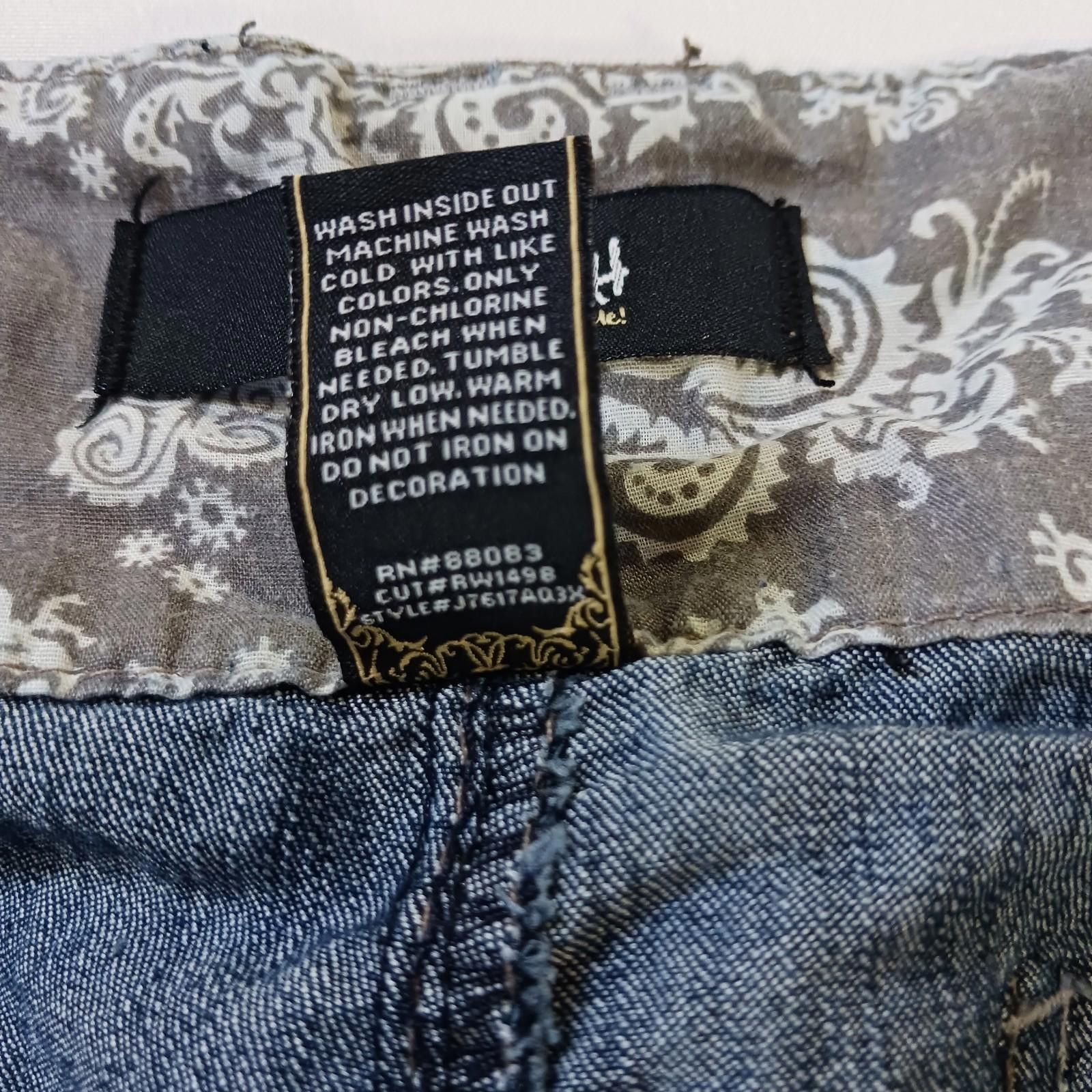 Designer Rewash J7617AQ3X Women's Blue Bootcut Jeans Size 18 (38×31) Size 40" / US 18 - 4 Thumbnail