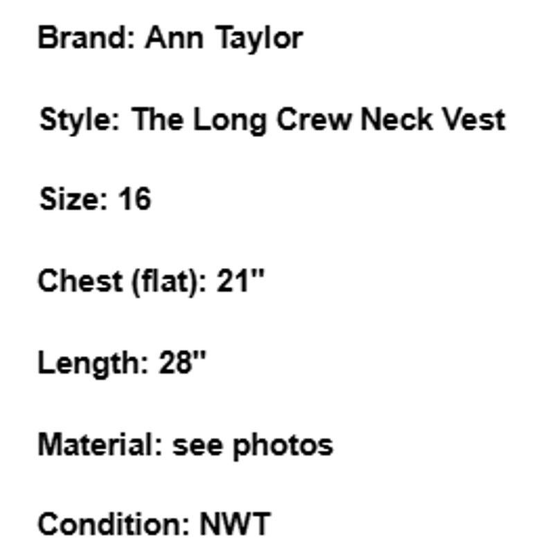 Ann Taylor NWT Ann Taylor Vest Pink Long Crew Neck Button Up Office 16 Size XXL / US 16-18 / IT 52-54 - 6 Thumbnail