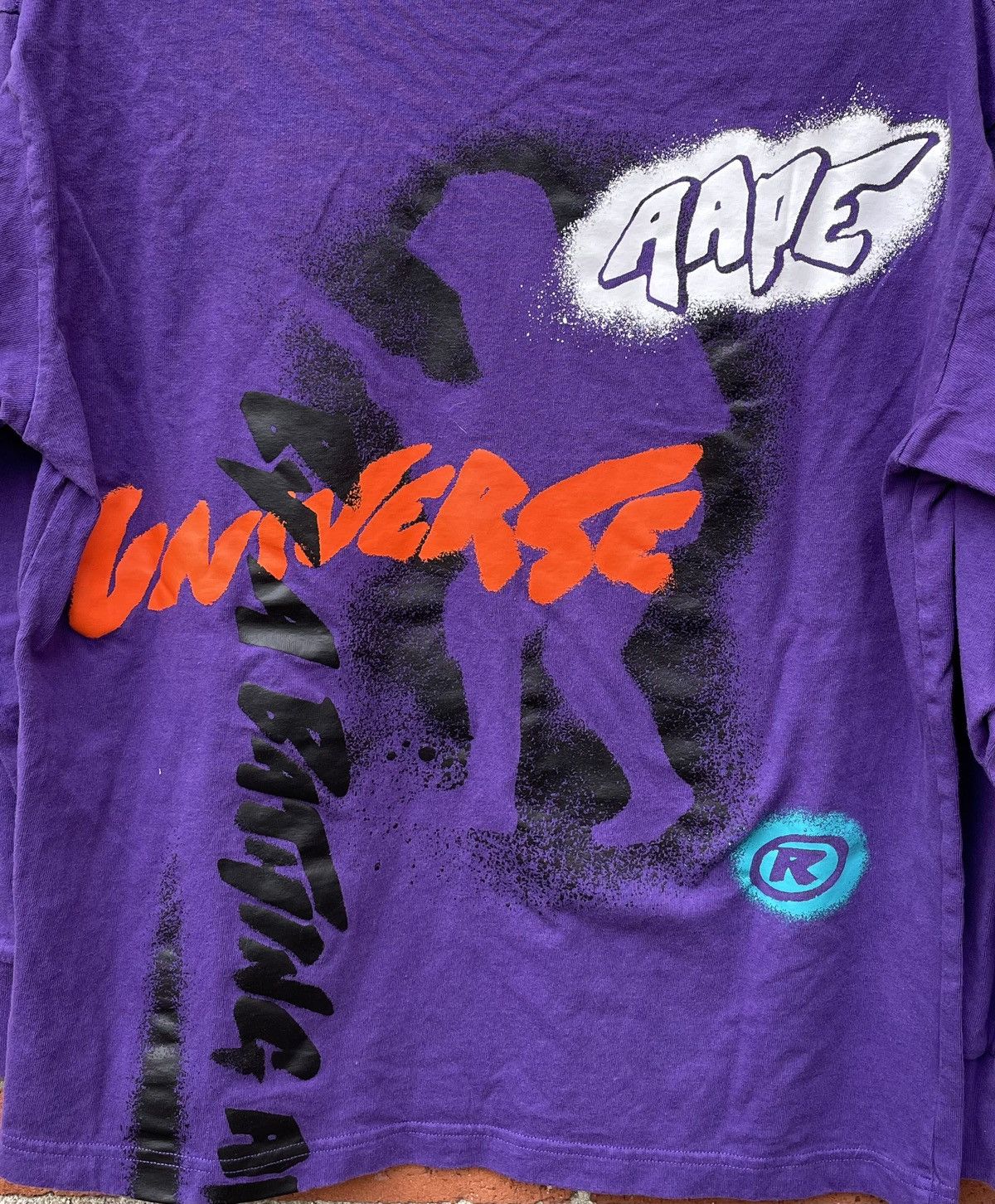 Aape A APE BY A BATHING APE Universe Graffitti long sleeve Size US S / EU 44-46 / 1 - 7 Thumbnail