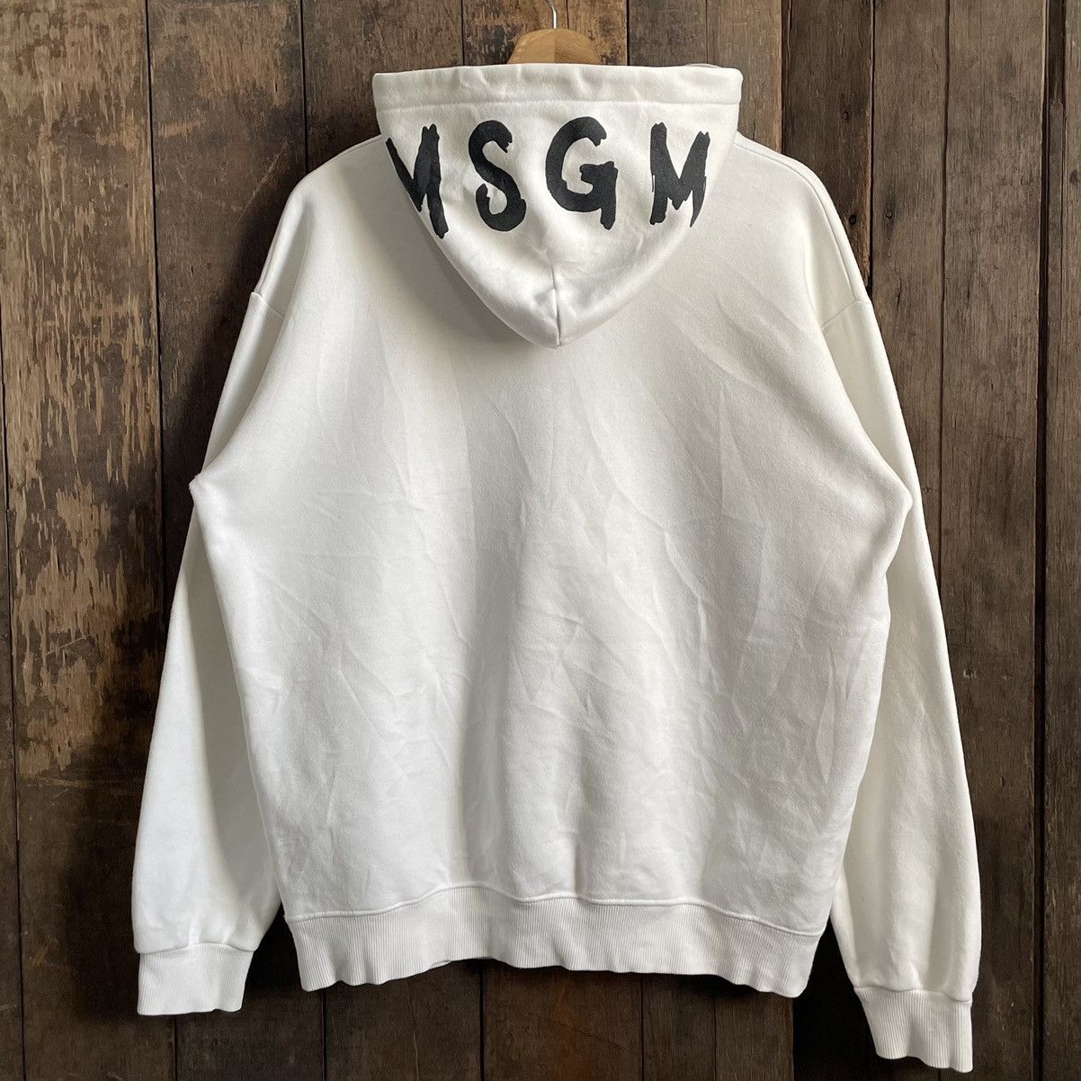 MSGM × Vintage Vintage MSGM Big Logo Hoodie Size US XL / EU 56 / 4 - 5 Thumbnail