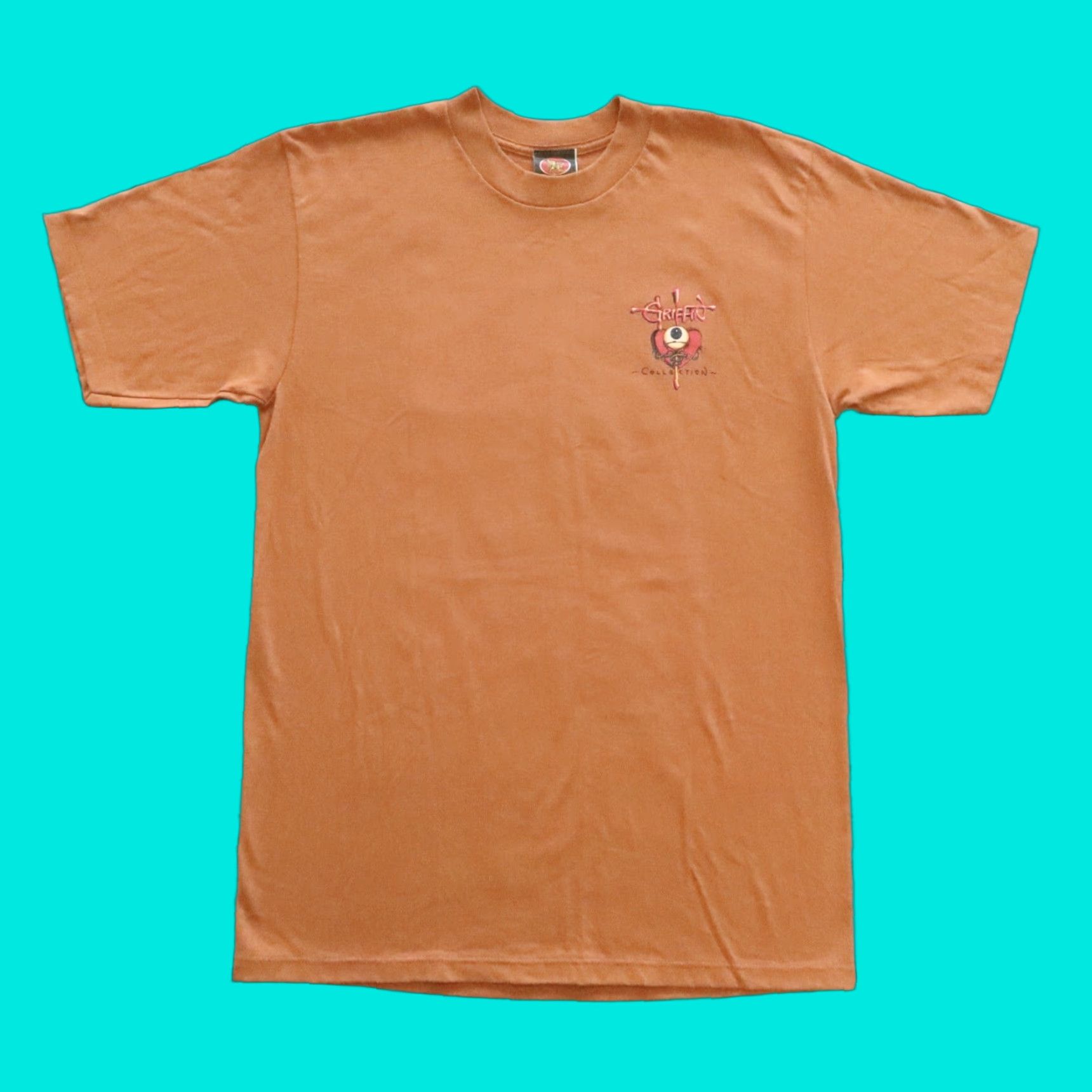Griffin VINTAGE Rick Griffin Tales From The Tube Tshirt Shirt Mens L Brown 90s T-Shirt Size US L / EU 52-54 / 3 - 1 Thumbnail