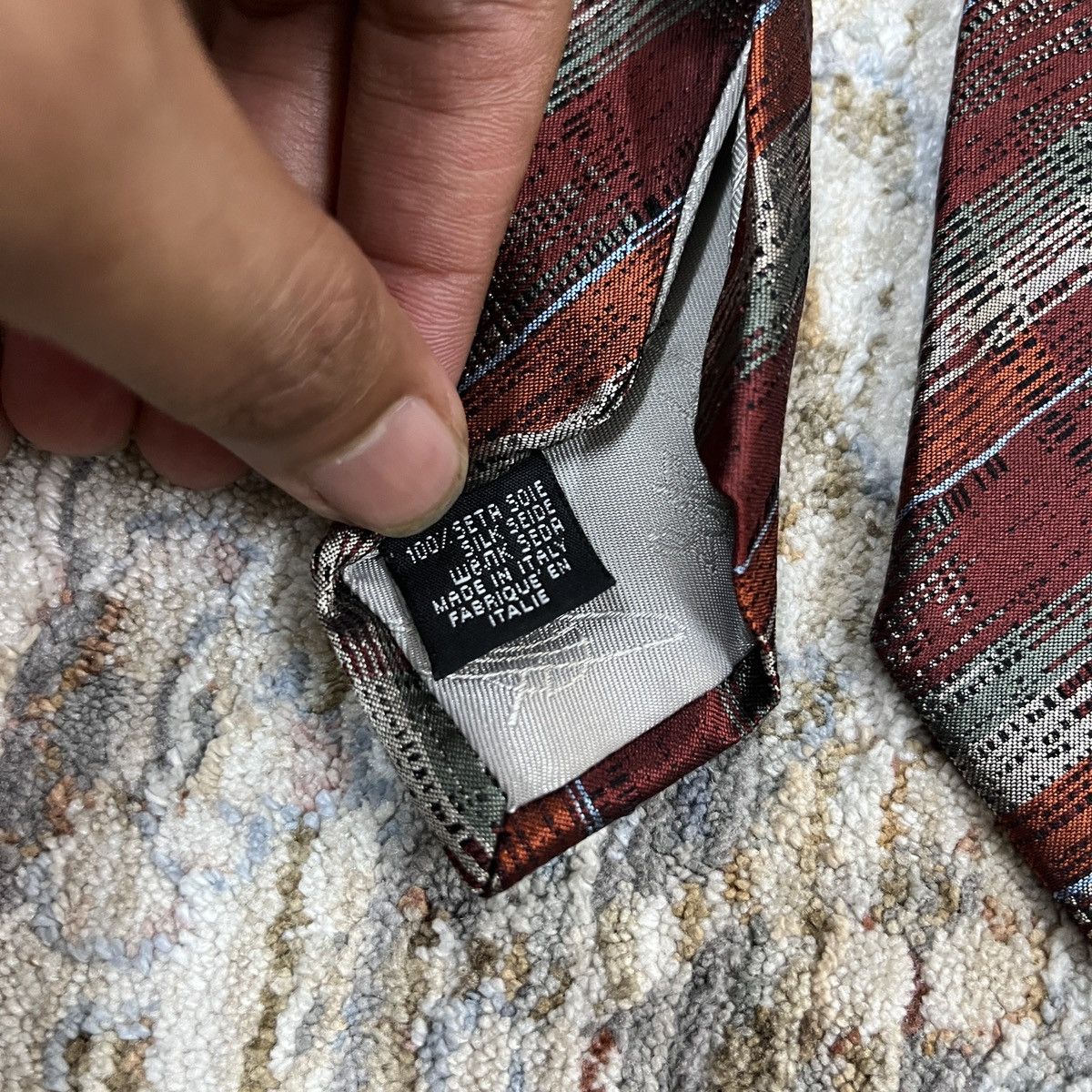 Vivienne Westwood VIVIENNE WESTWOOD ORB LOGO SILK TIE Size ONE SIZE - 6 Thumbnail