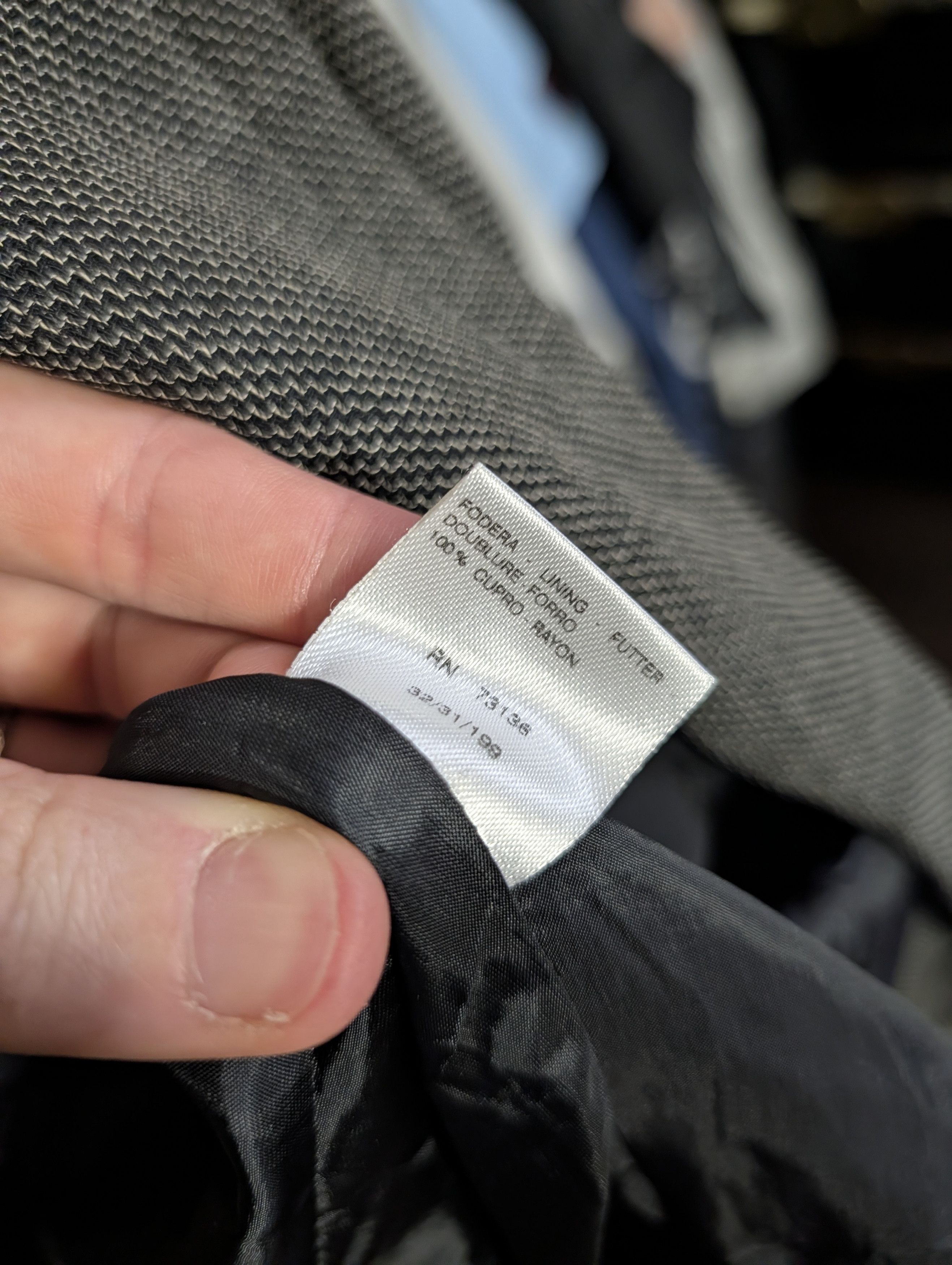 Max Mara Gray zigzag knit strong shoulder virgin wool 1-button jacket Size M / US 6-8 / IT 42-44 - 12 Thumbnail