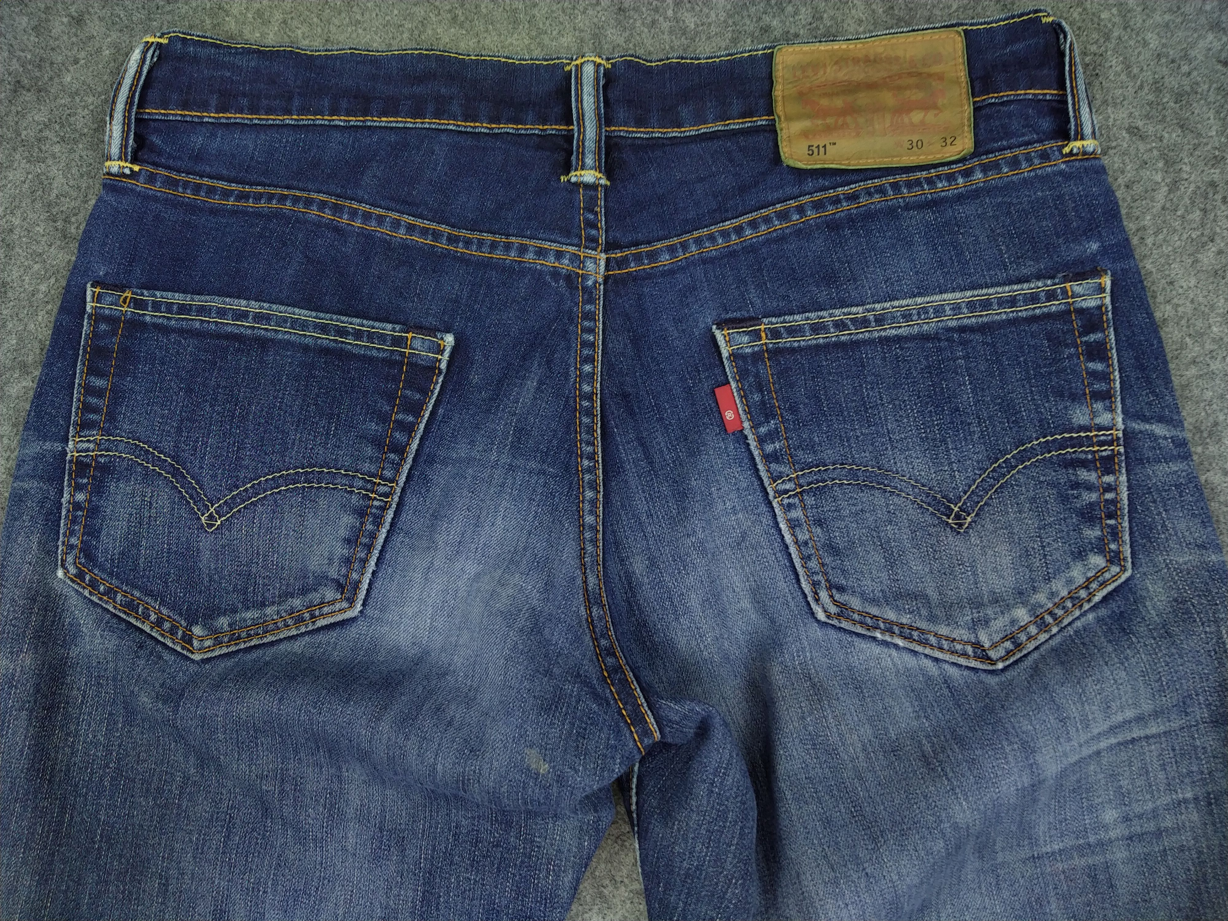 Levi's Distressed Levi's 511 Whisker Denim 32x31 -JN836 Size US 32 / EU 48 - 4 Thumbnail
