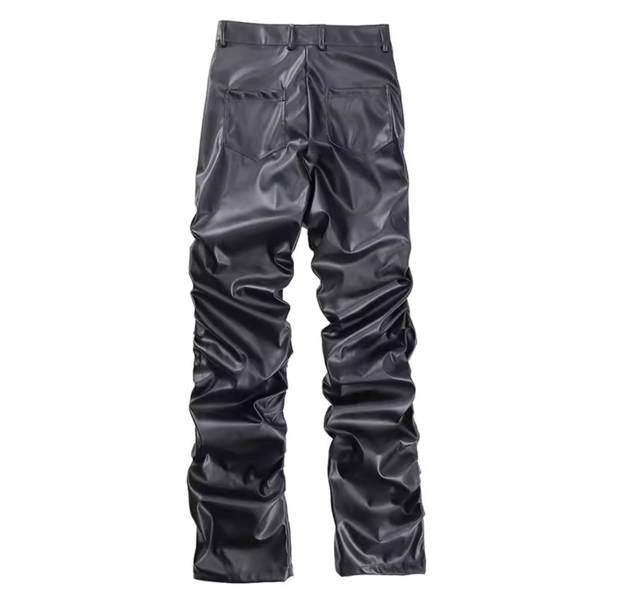 Japanese Brand × Leather Hip Hop Pleated Pu Leather Pants Size US 30 / EU 46 - 6 Thumbnail