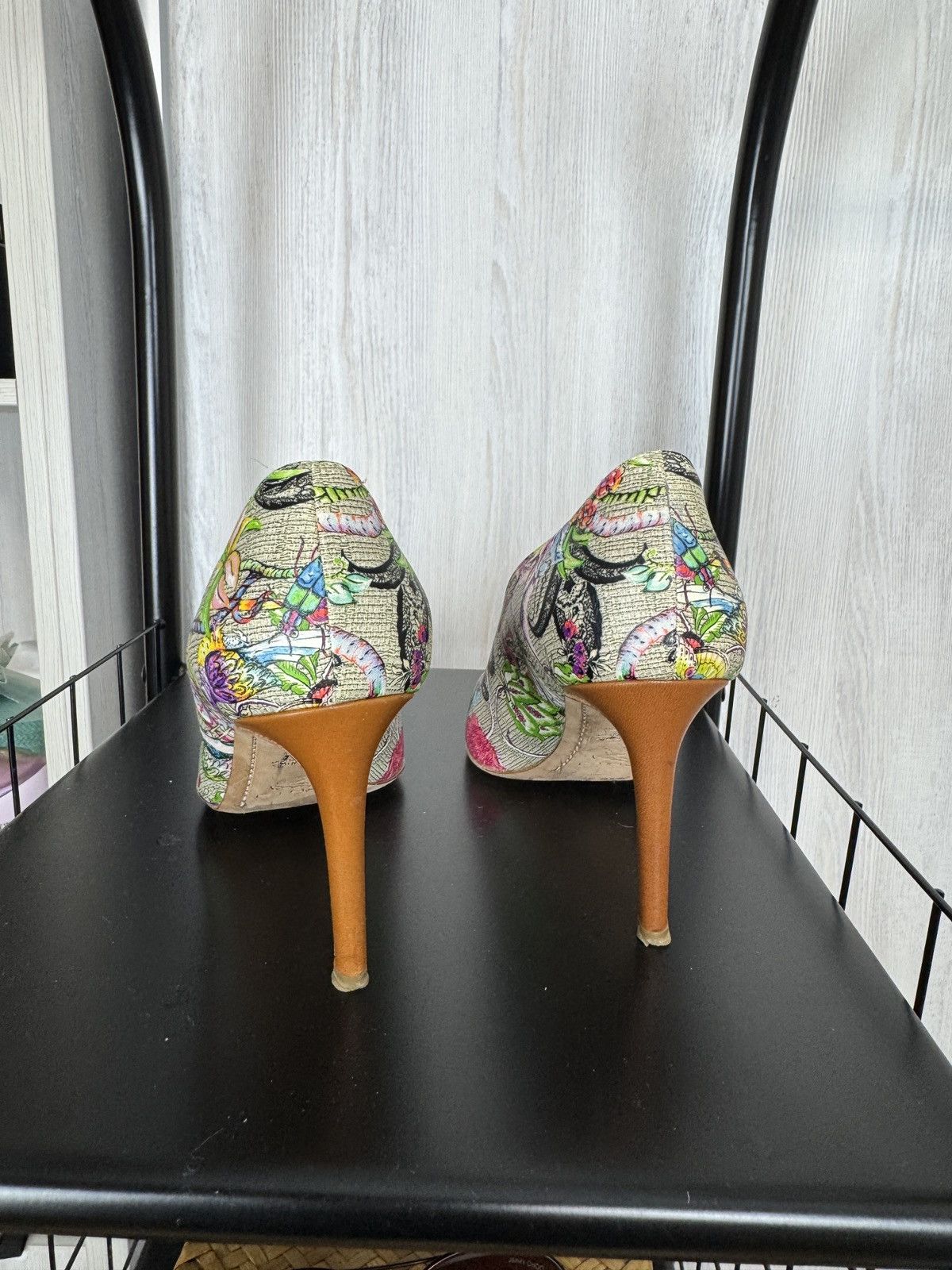 Etro ETRO made in Italy flower floral pattern multicolor heels Size US 7 / IT 37 - 13 Thumbnail