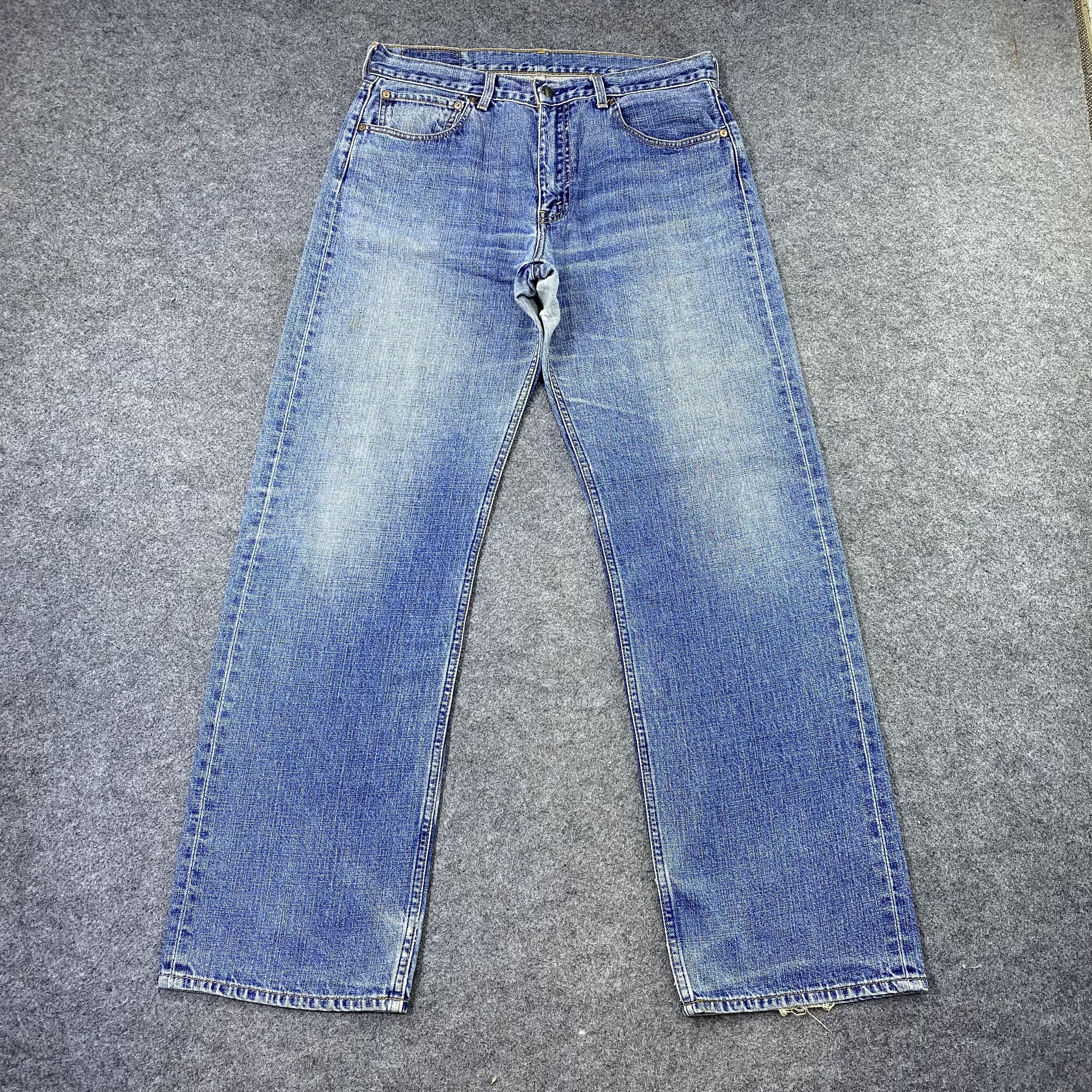 Jean × Levi's × Vintage Vintage Levi's 512 Distressed Blue Wash Jeans-J1161 Size US 34 / EU 50 - 2 Thumbnail