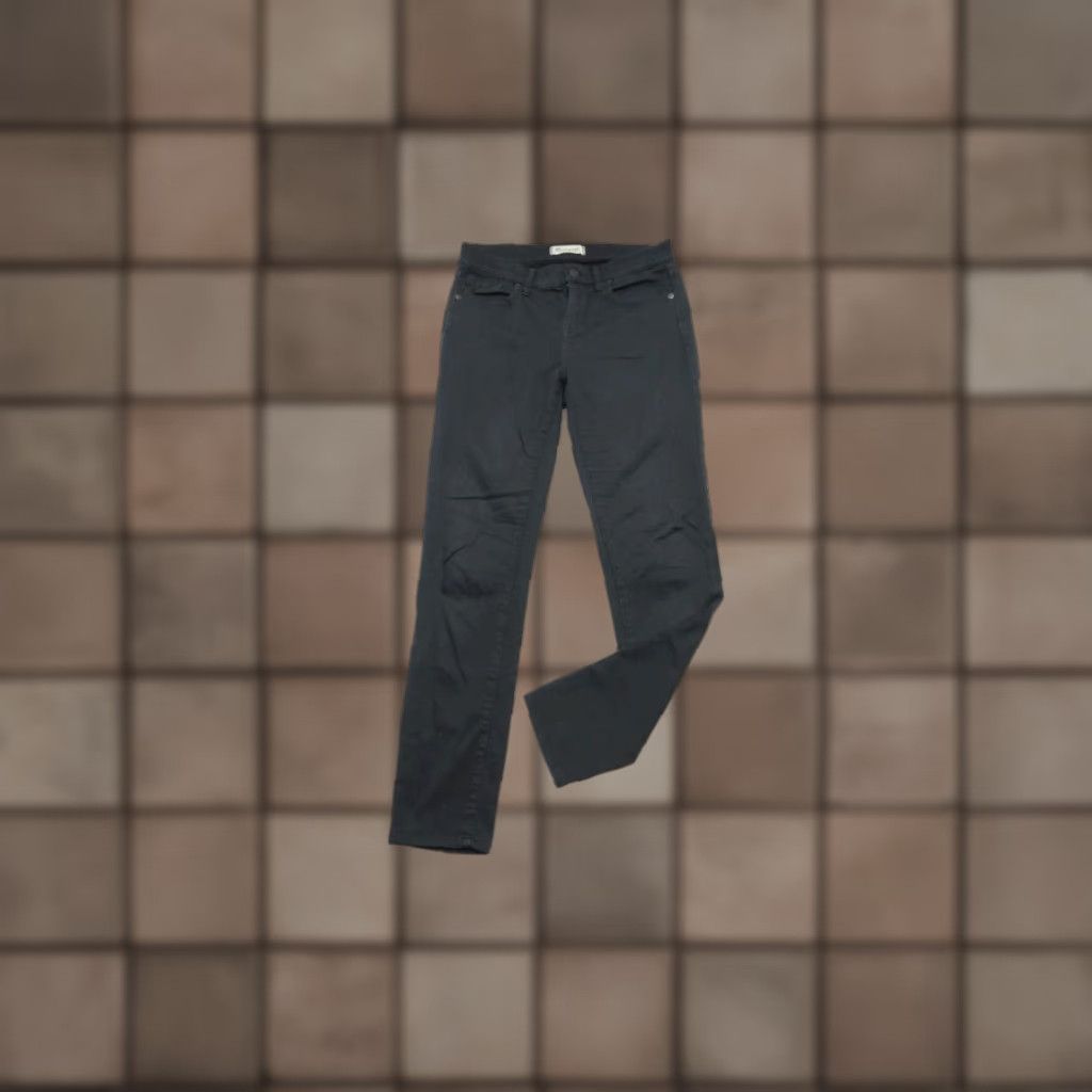 Madewell Black Mid-Rise Skinny Taper Pants 26 Inseam 29 Womens Size 26 Stretch Cotton Spandex Denim Pants