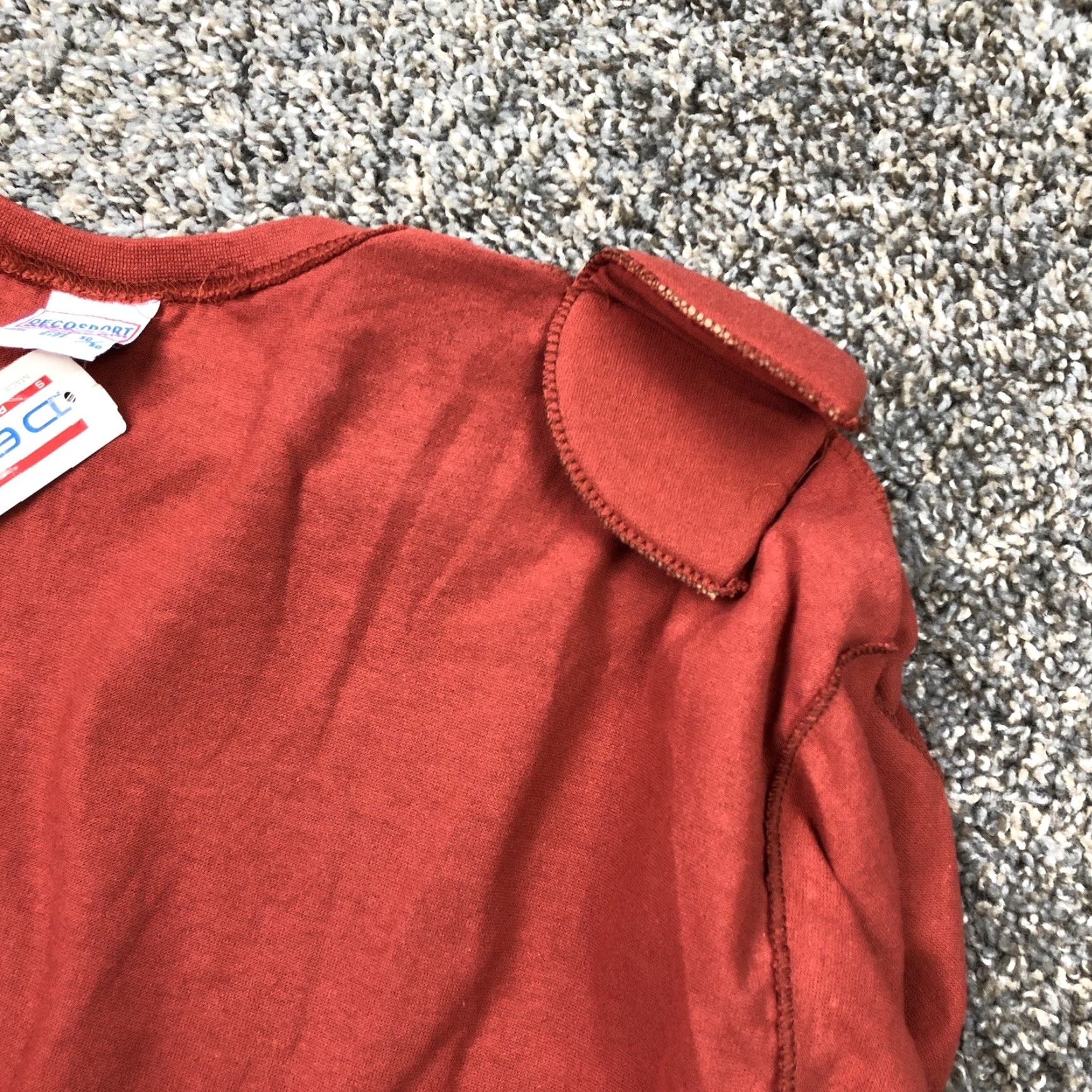 Vintage VINTAGE Decosport T-Shirt Long Sleeve Orange 2XL Unisex Adults 90s 50/50 Blank Crew Neck New With Tags Size US XXL / EU 58 / 5 - 7 Thumbnail