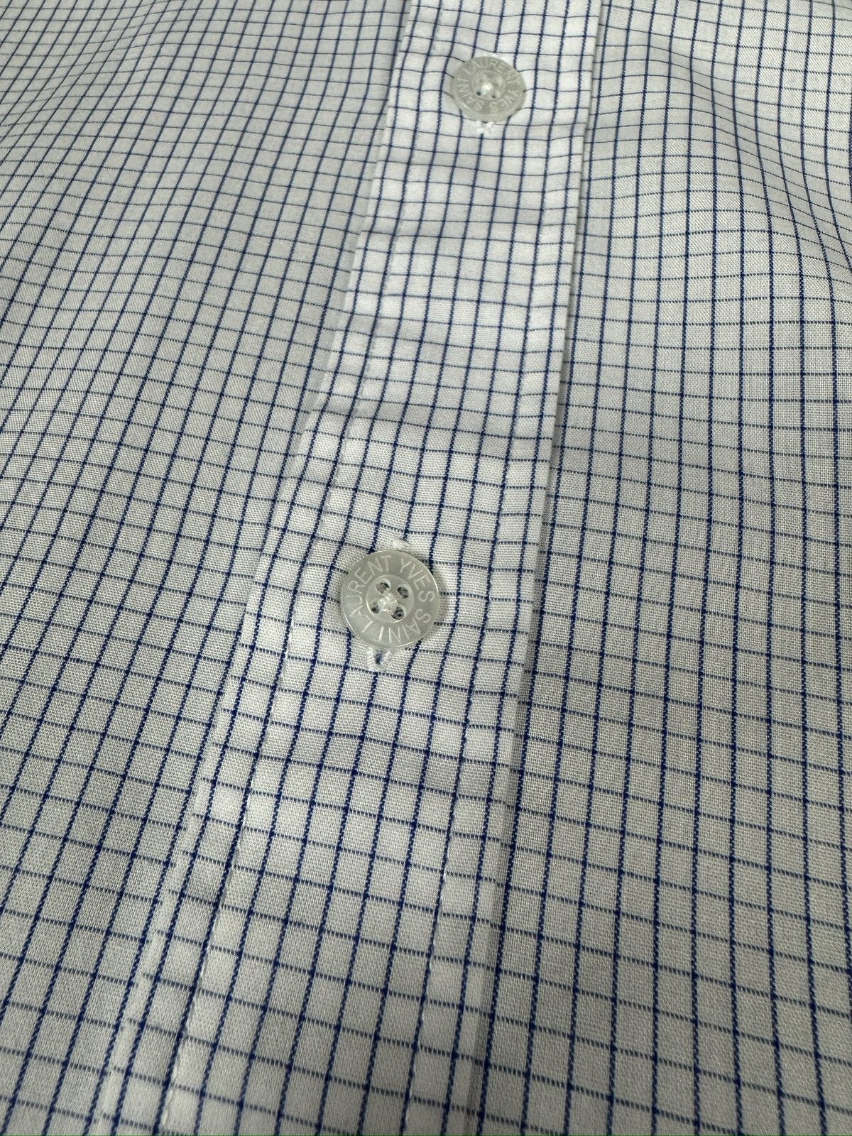 Yves Saint Laurent Vintage Yves Saint Laurent Short Sleeve Checkered Shirt Logo Size US M / EU 48-50 / 2 - 6 Thumbnail