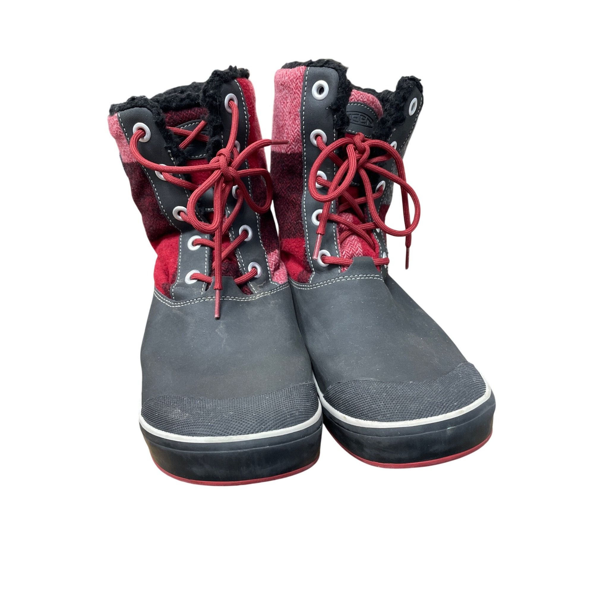 KEEN Keen womans red black plaid waterproof wool insulated winter Size US 10 / IT 40 - 13 Thumbnail