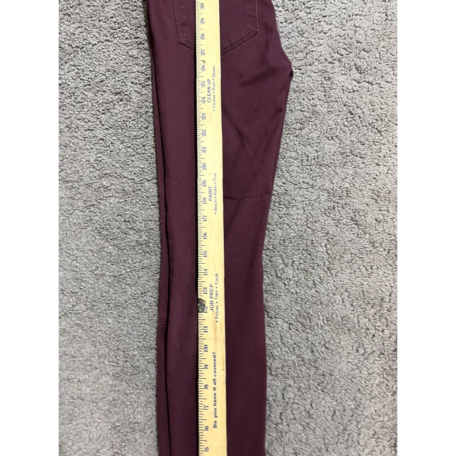 Ann Taylor VINTAGE Ann Taylor Loft Jeans Women Skinny Denim 25In 2/26 Burgundy Stretch Regular 30In Mens? Girls? Wait. Size 25" / US 0 / IT 36 - 8 Thumbnail