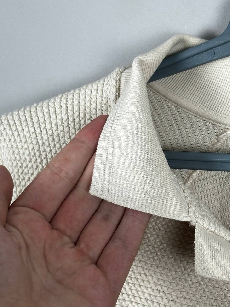 Mr P. Mr. P. Cotton Beige Long Sleeve Polo Knit Sweater Size US L / EU 52-54 / 3 - 5 Thumbnail