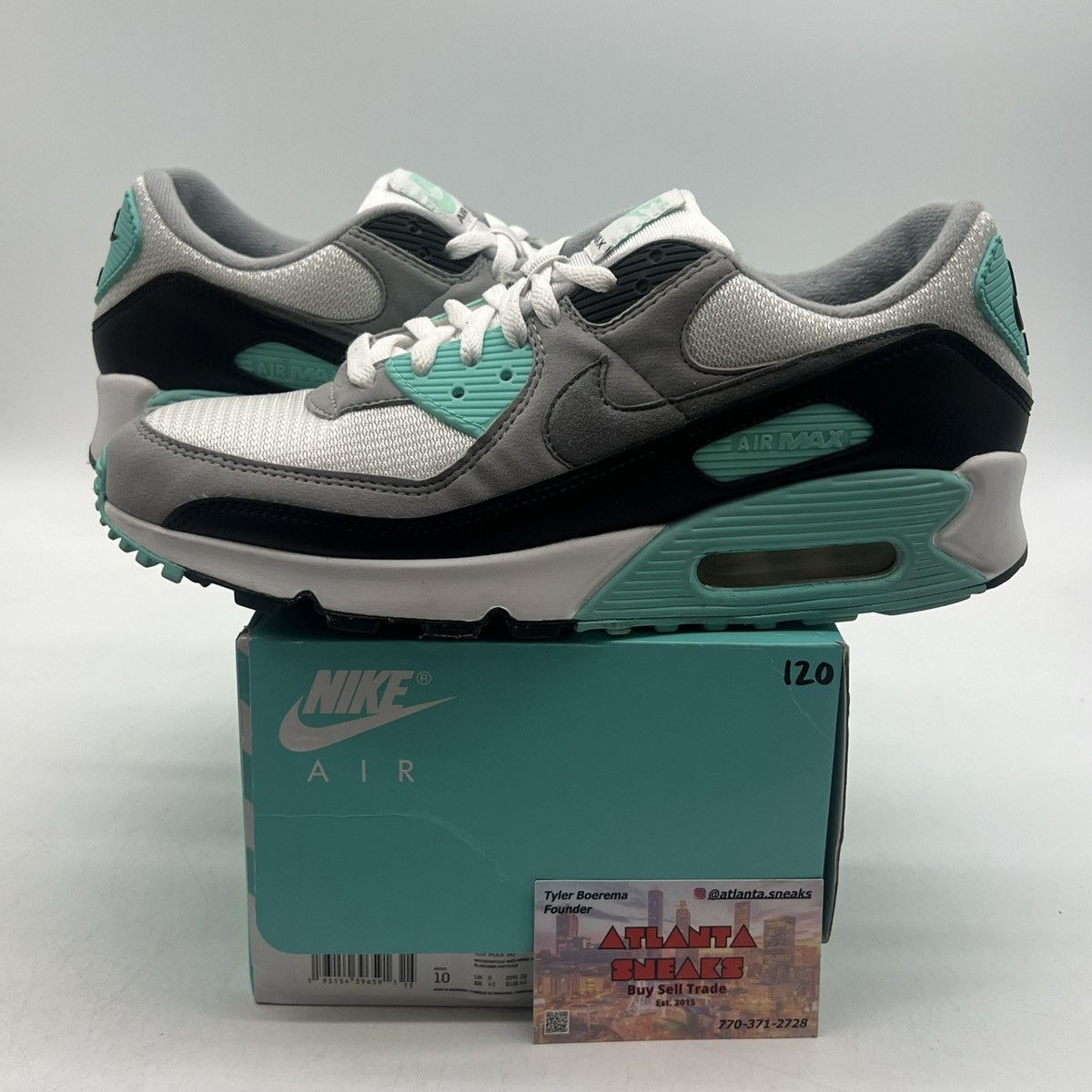Nike Air max 90 hyper turquoise Size US 10 / EU 43 - 1 Thumbnail