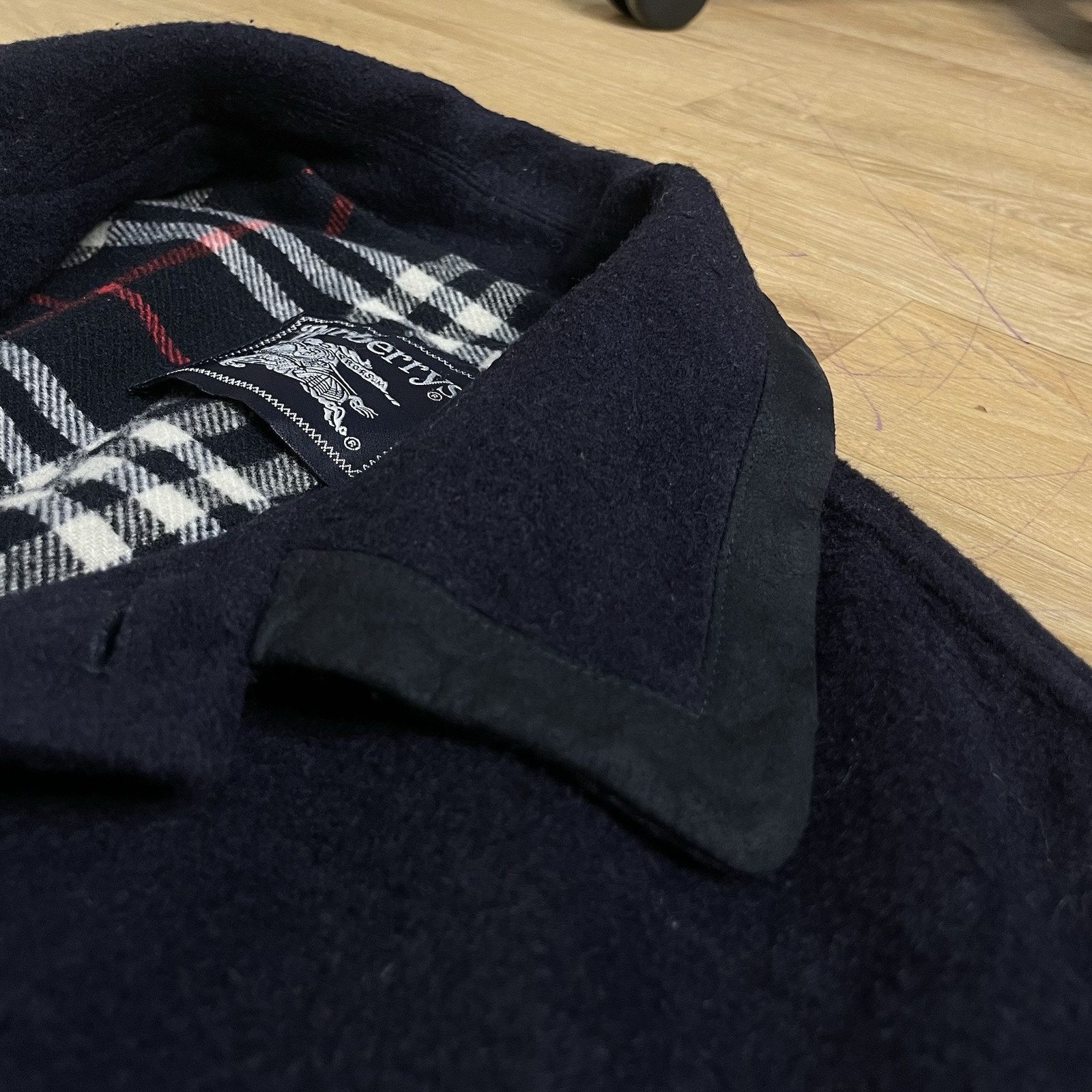 Burberry vintage burberry coat NOVA CHECK wool jacket mens blue navy Size US L / EU 52-54 / 3 - 5 Thumbnail