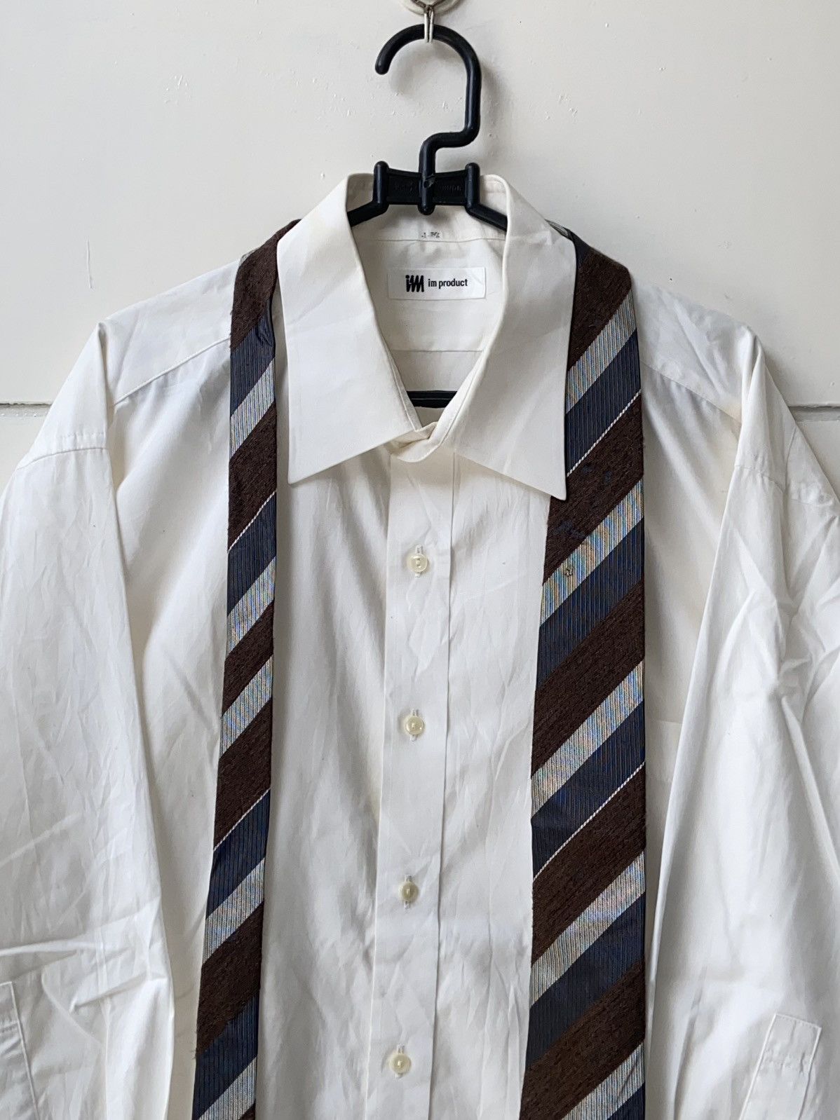 Issey Miyake Issey Miyake IM Product White 3/4 Sleeve Shirt Tie Size US L / EU 52-54 / 3 - 3 Thumbnail