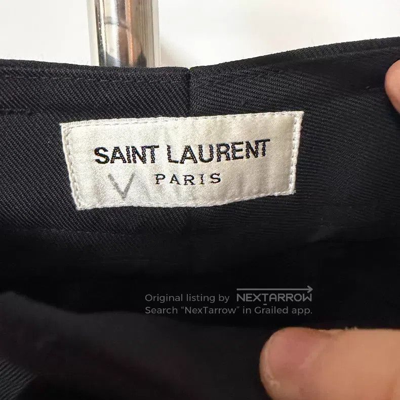 Saint Laurent Paris Saint Laurent Paris Black Pure Wool Trousers i Size US 36 / EU 52 - 2 Thumbnail