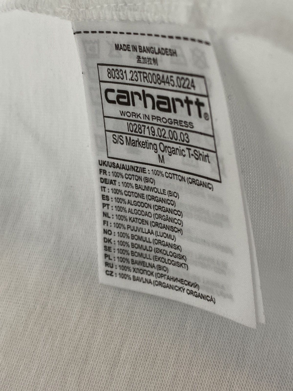 Carhartt Wip T-shirt Carhartt WIP open store Vienna size M Bianca new Size US M / EU 48-50 / 2 - 7 Thumbnail