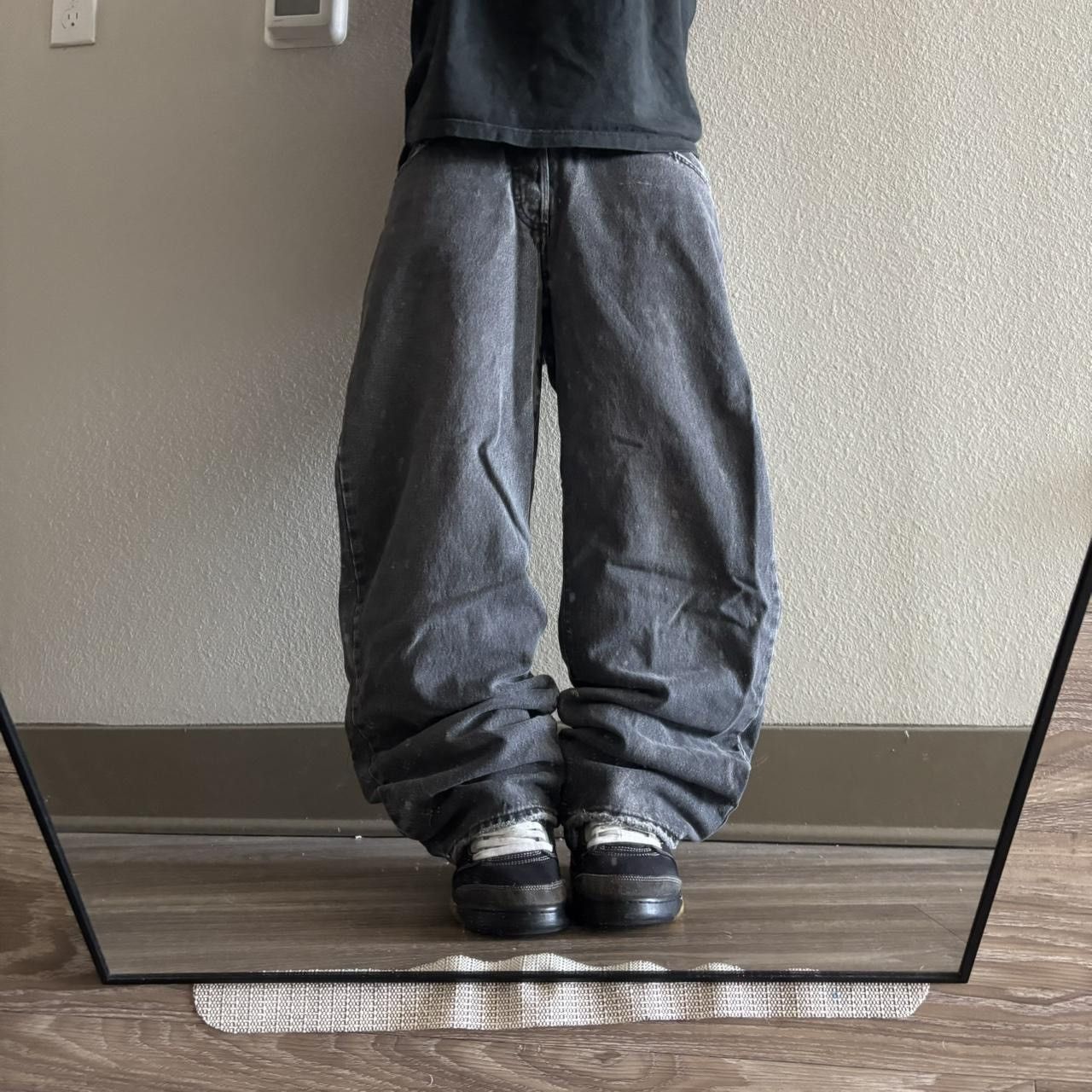 Vintage Crazy Vintage Y2K/2000s Grunge Faded Black Denim Jeans! 31x31 Size US 31 - 1 Thumbnail