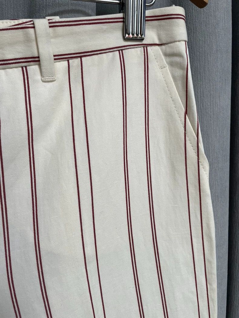 Loro Piana Loro piana Linen cotton mixed striped casual pants 2506-Nex Size 27" / US 4 / IT 40 - 3 Thumbnail