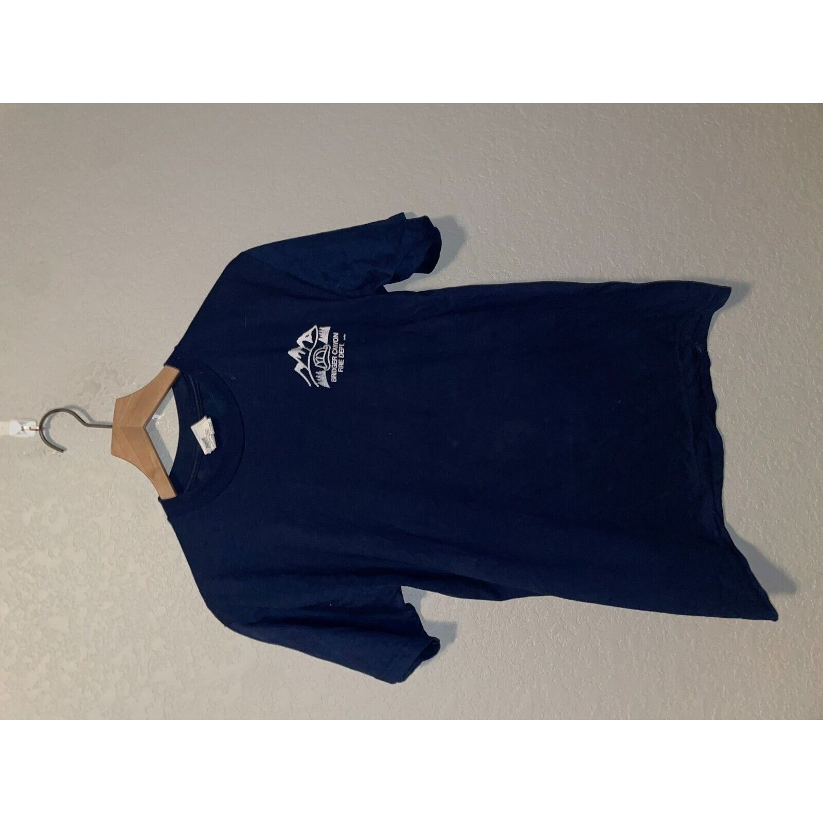 Jerzees Y2K Jerzees Bridger Canyon Fire Dept Blue Shirt 2000s M Size US M / EU 48-50 / 2 - 2 Thumbnail