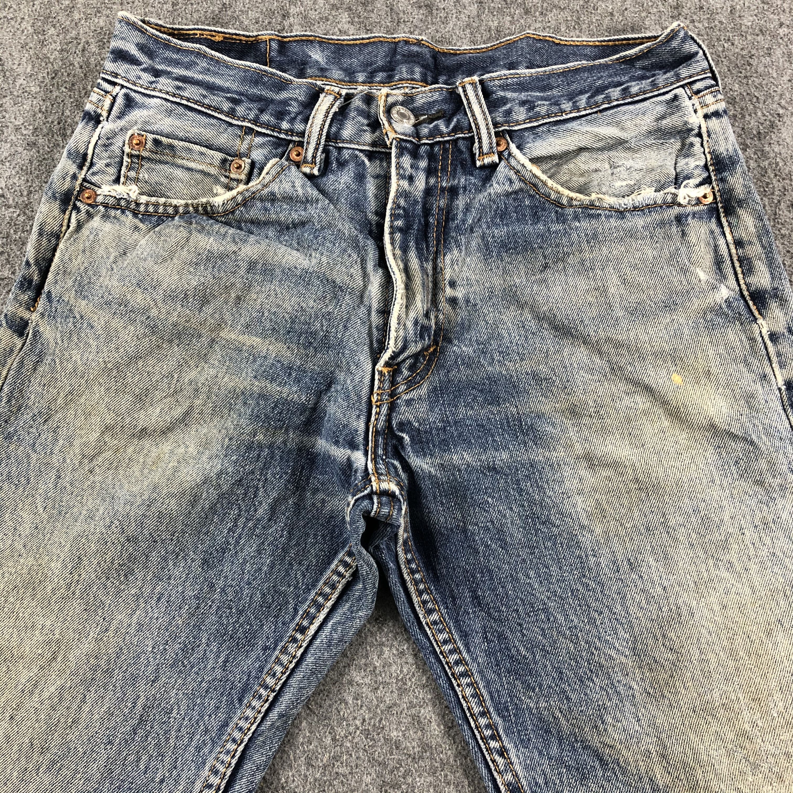Levi's Vintage Blue Wash Levis 505 Jeans-J2564 Size US 29 - 3 Thumbnail