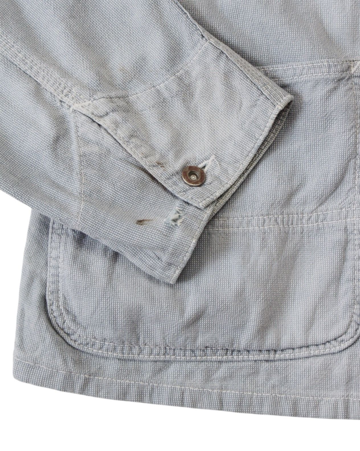 Polo Ralph Lauren 2000S POLO RALPH LAUREN DISTRESSED PATCHWORK CHORE JACKET Size US L / EU 52-54 / 3 - 5 Thumbnail
