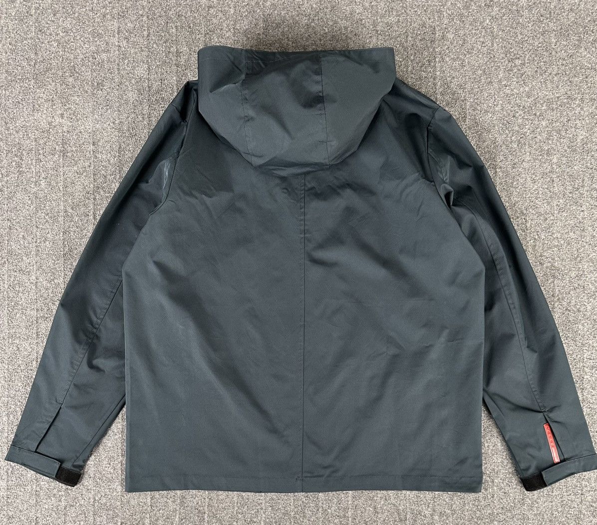 Prada Prada - Nylon PU Resin Coated Zipped Hooded Jacket - Red Tab Size US L / EU 52-54 / 3 - 9 Thumbnail