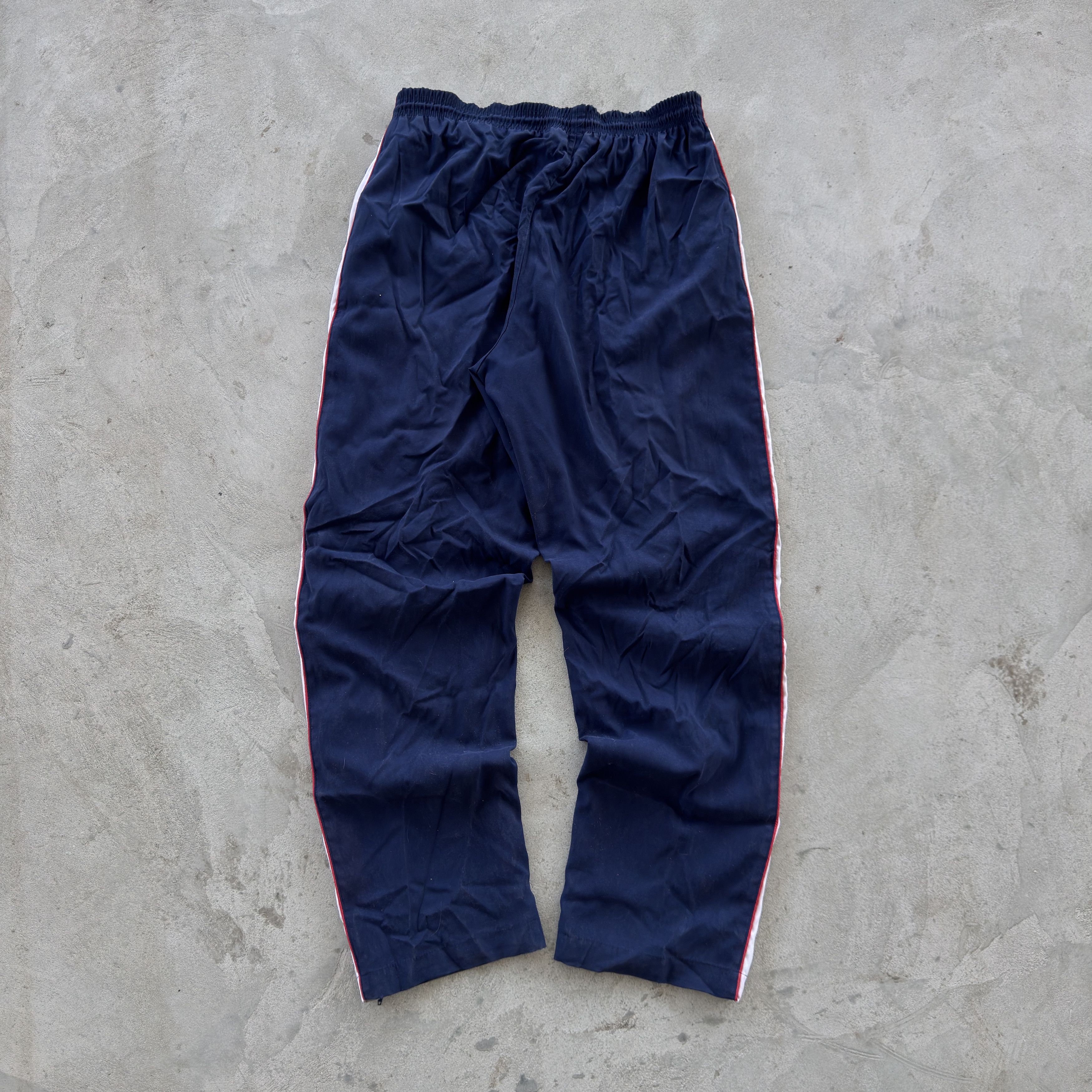 Nike Nike Navy Blue Vintage Track Pants White Red Side Stripe XL Size US 32 / EU 48 - 2 Thumbnail
