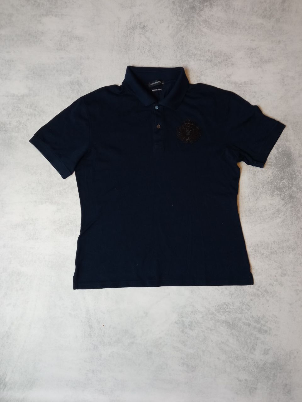Alexander McQueen Alexander McQueen black luxury polo tee Size US M / EU 48-50 / 2 - 2 Thumbnail