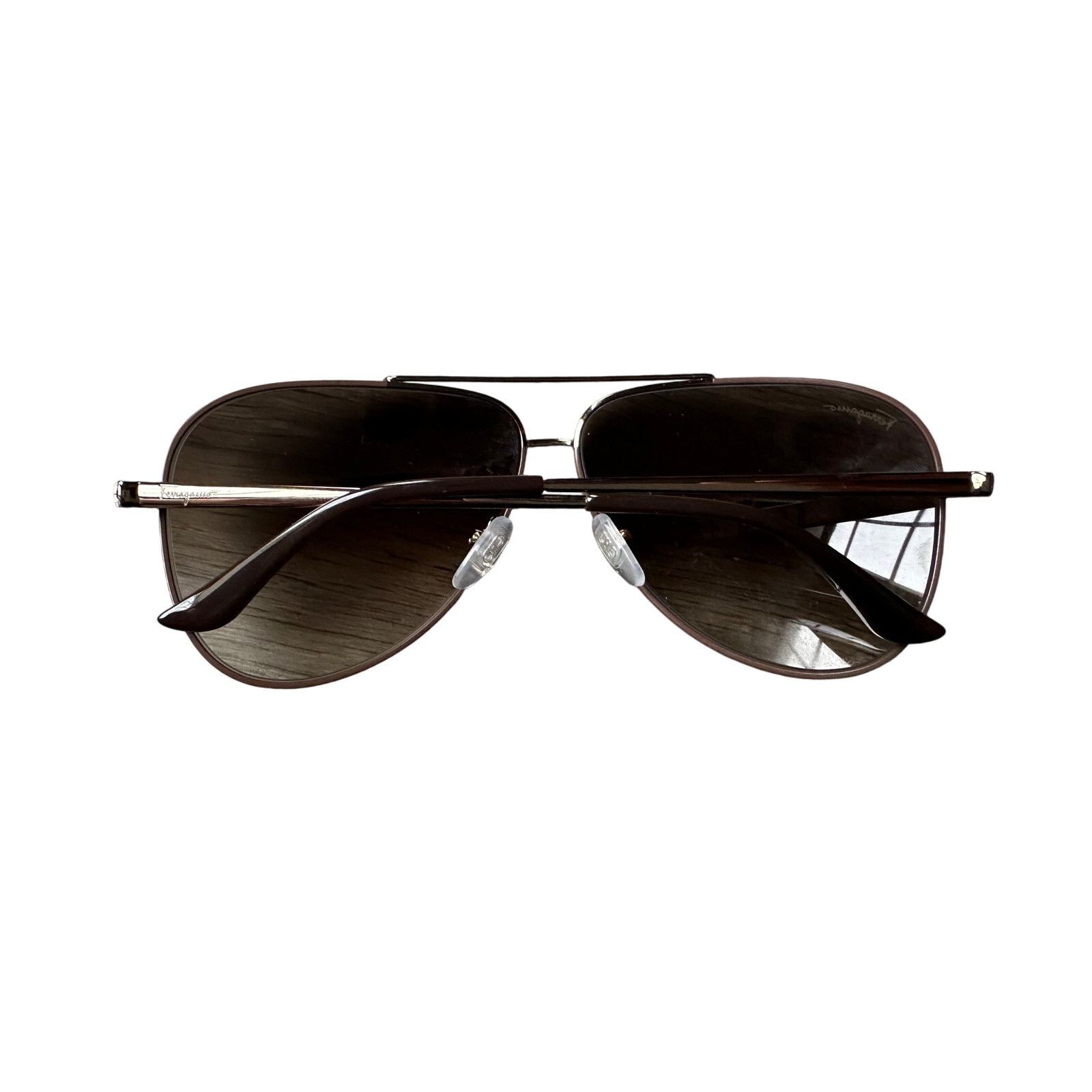 Salvatore Ferragamo Salvatore Ferragamo Brown Pilot Unisex Sunglasses Size ONE SIZE - 7 Thumbnail
