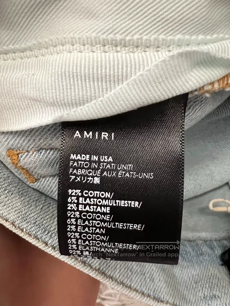 Amiri Amiri Light color water-washed big destruction Size US 30 / EU 46 - 7 Thumbnail